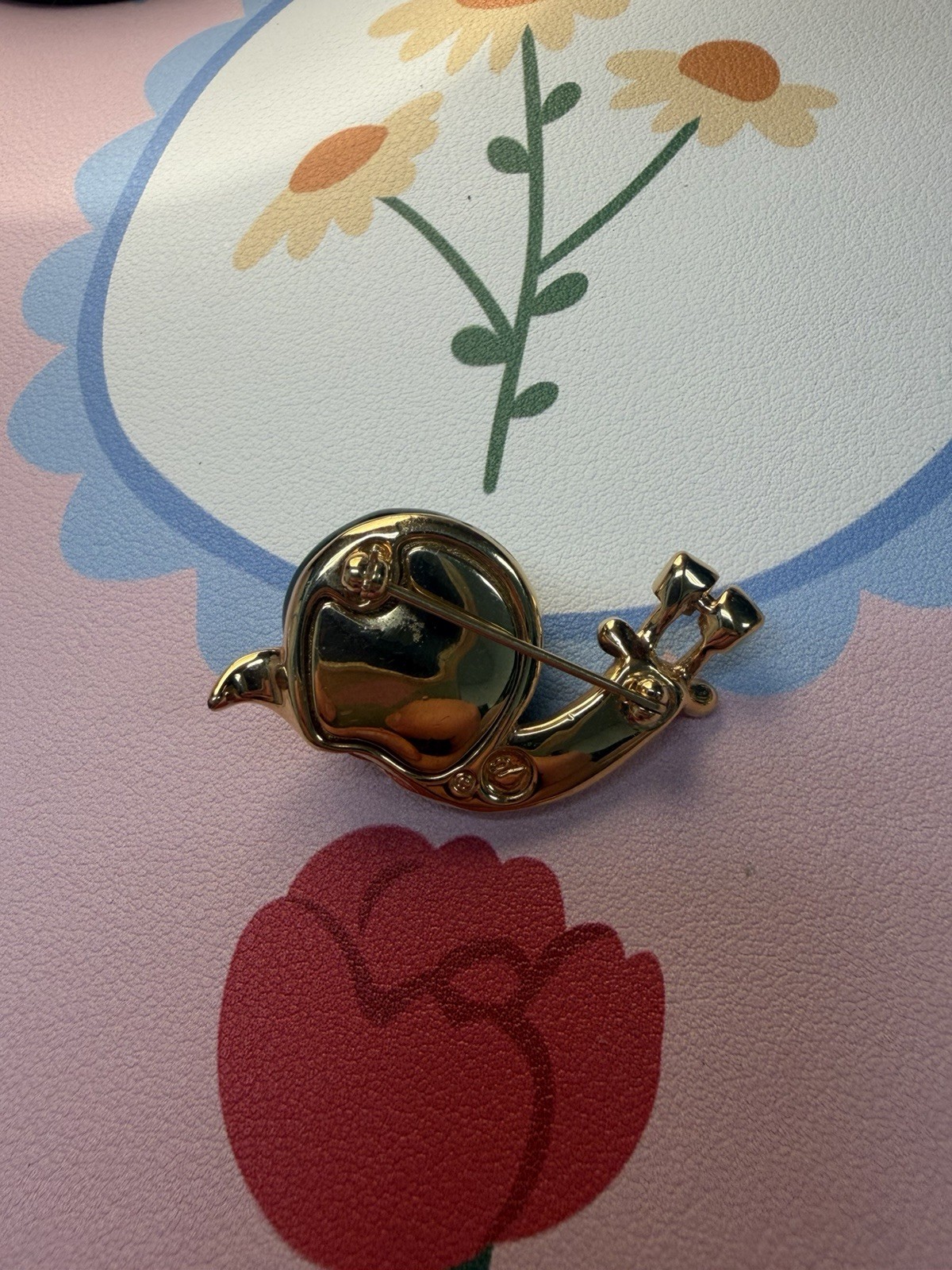 Vintage Swarovski Snail Brooch RARE