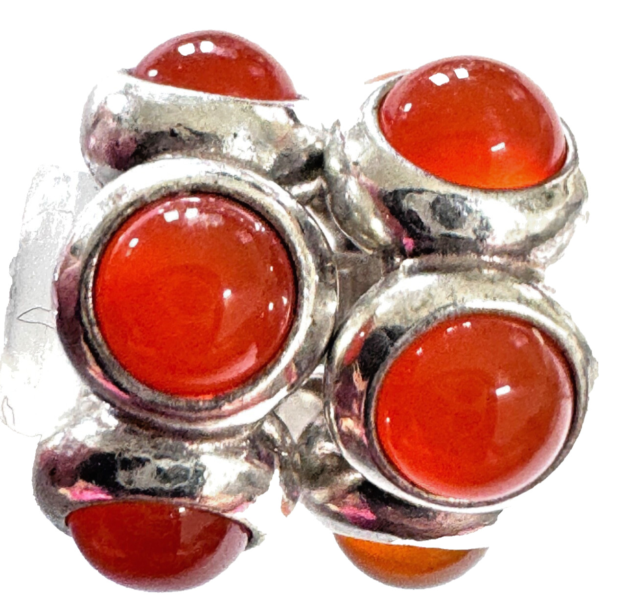 ONE Authentic PANDORA Sterling Silver Carnelian Spacer CARNELIAN KISS #790538K