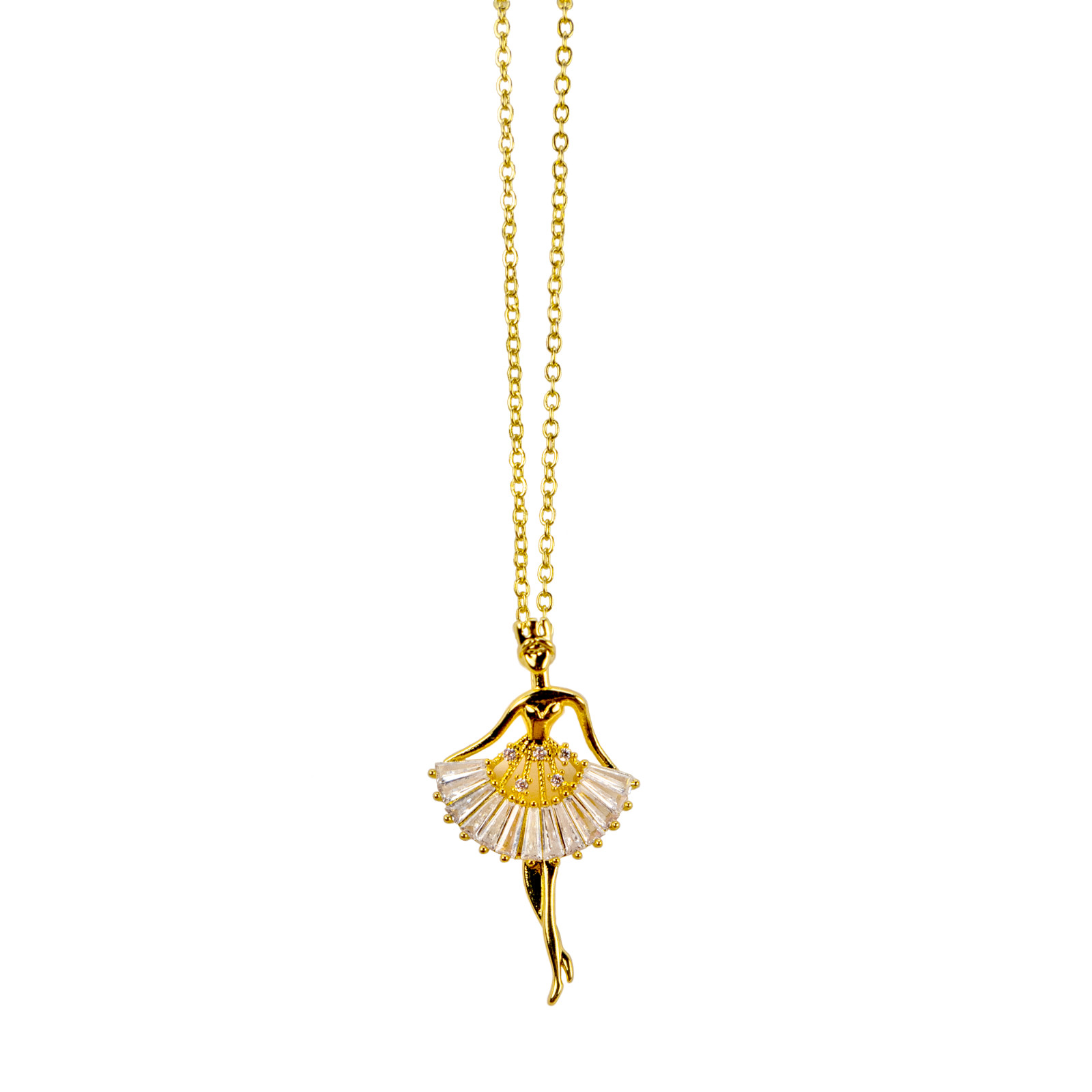 San Francisco Music Box Ballerina Charm Necklace, Dancer Necklace, Ballet Gift