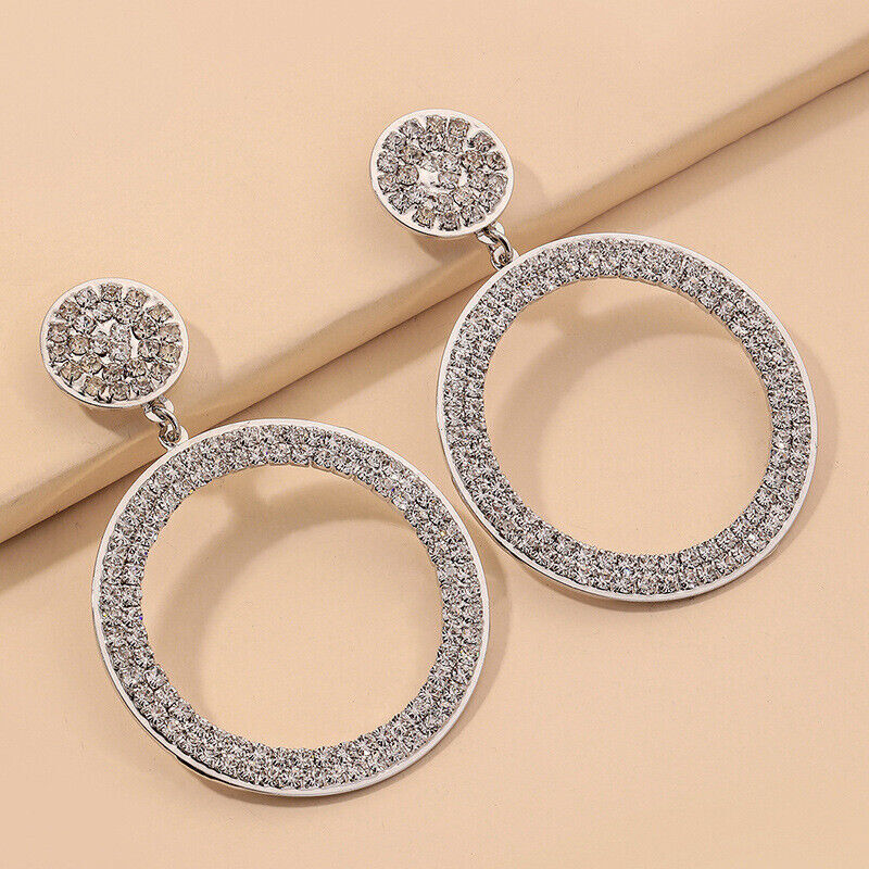 925 Sterling Silver CZ Stud Earrings Cubic Zirconia Women Pearl Jewelry Gift US