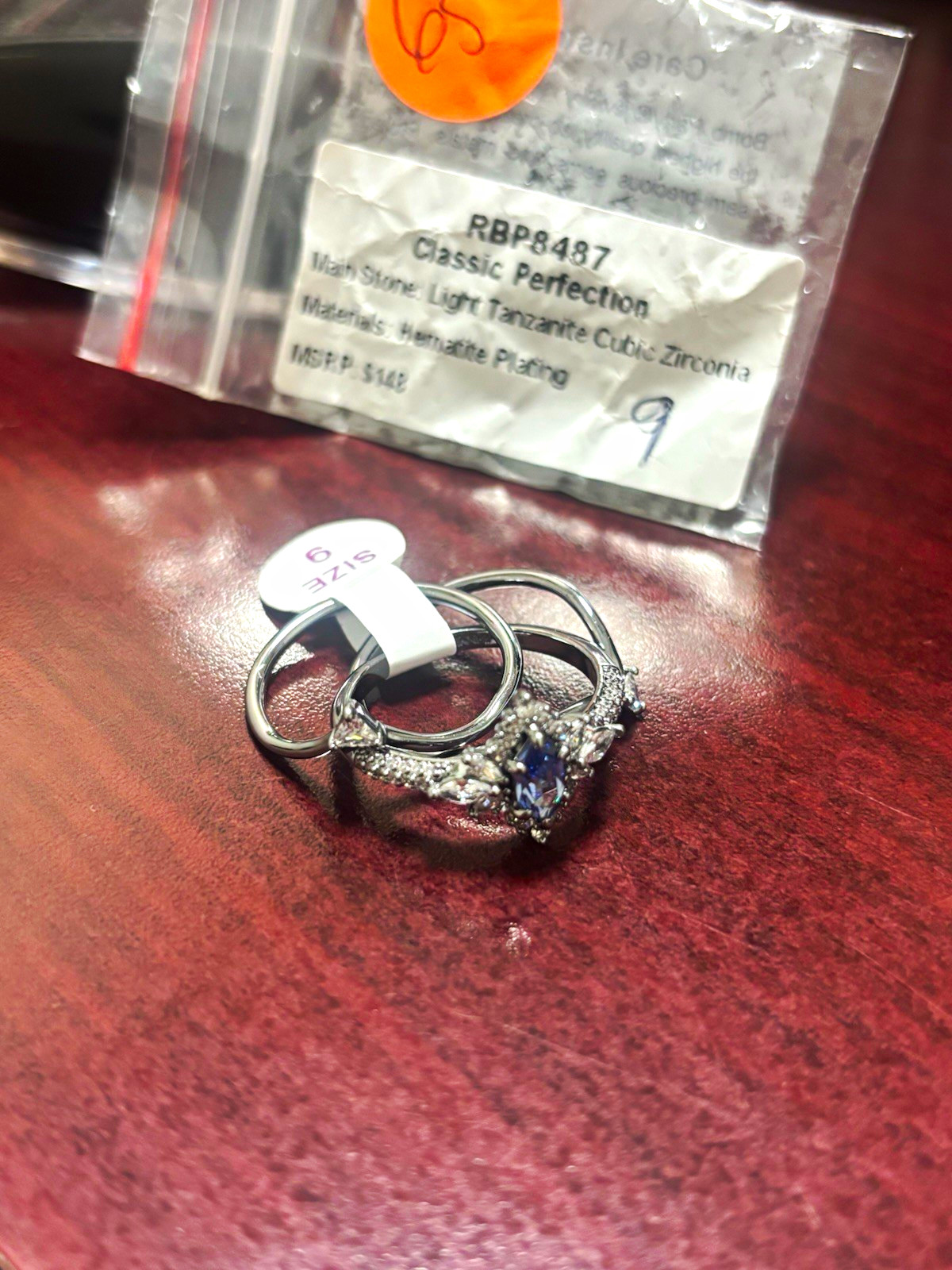 Bomb Party December Birthday Classic Perfection Ring Size 9 (3 separate bands)