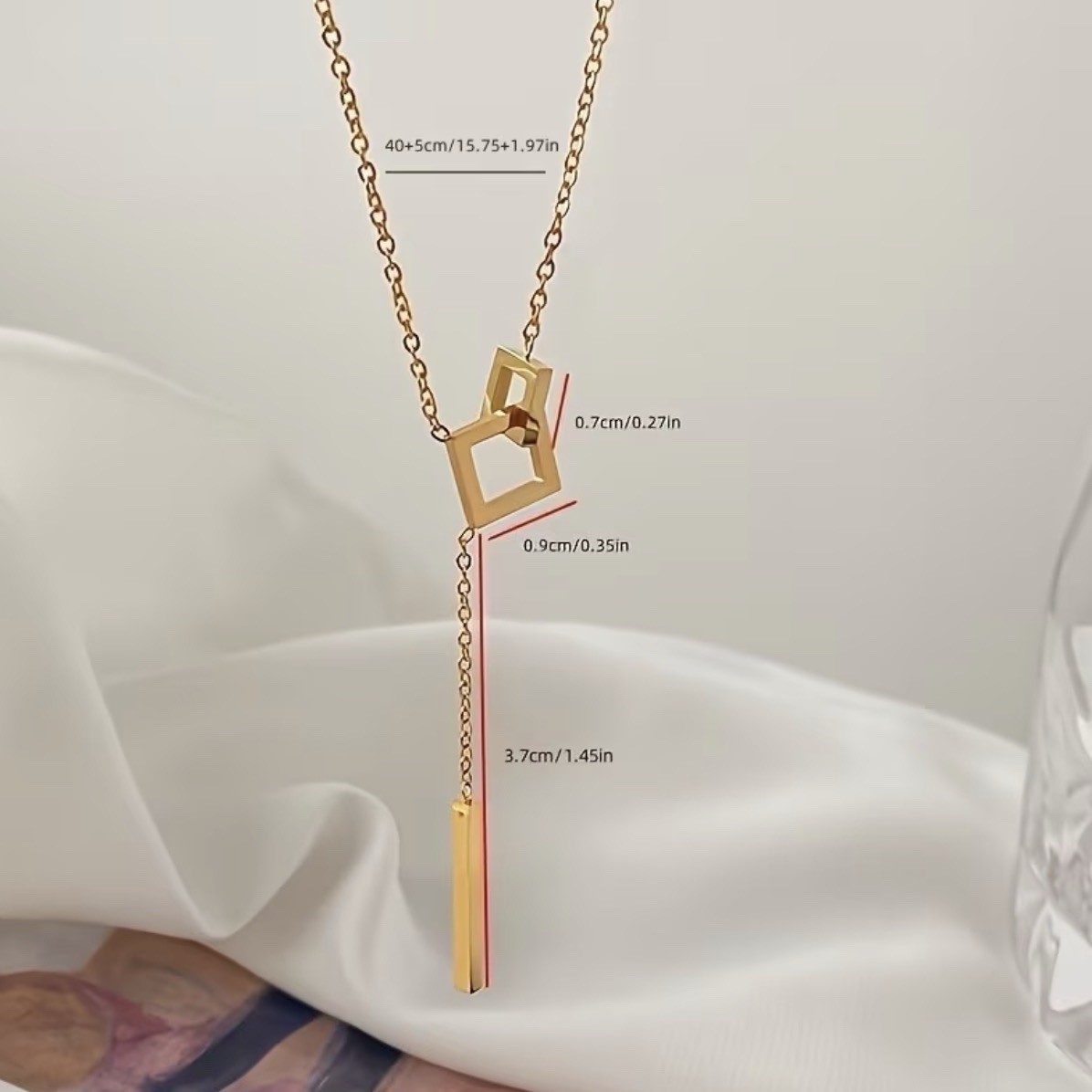 Sealed Elegant Tassel Titanium Necklace