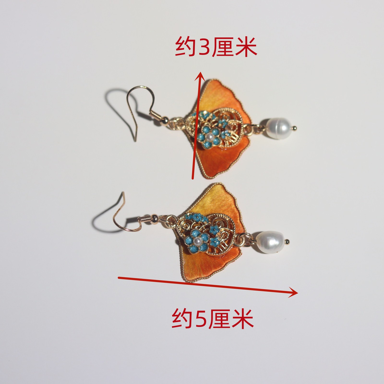 New Velvet Ginkgo Earrings Hanfu Chinese Style Classical Hair Accessories