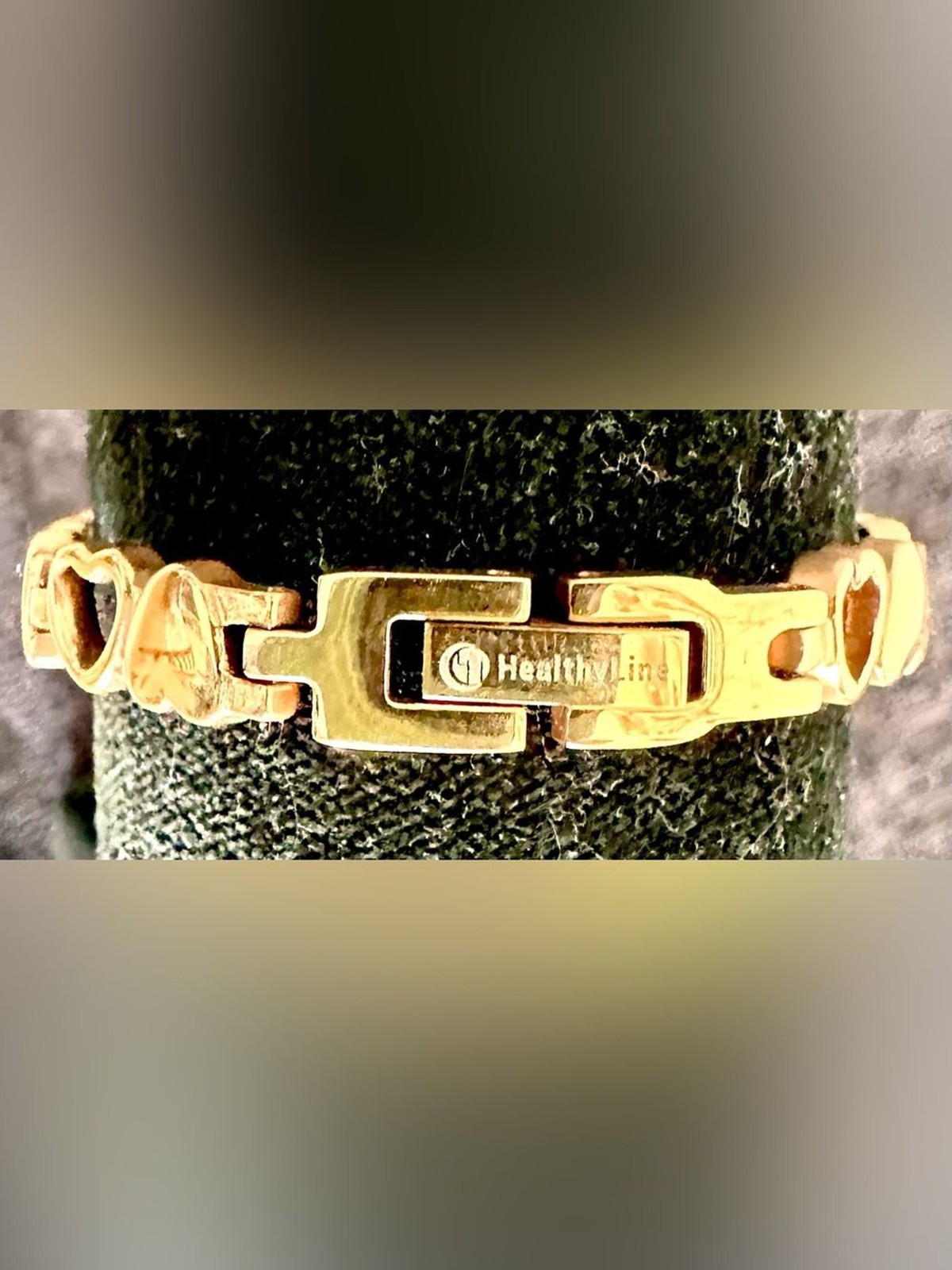 HealthyLine Magnetic Therapy Rose Gold-Tone Heart Bracelet – Wellness Jewelry