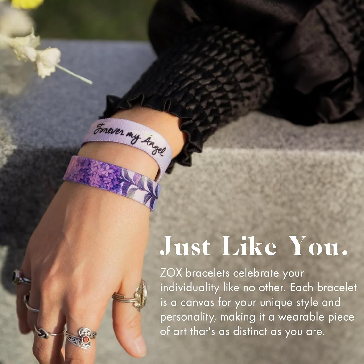 Forever My Angel – Inspirational Stretchy Bracelet for Positive Vibes & Kindness