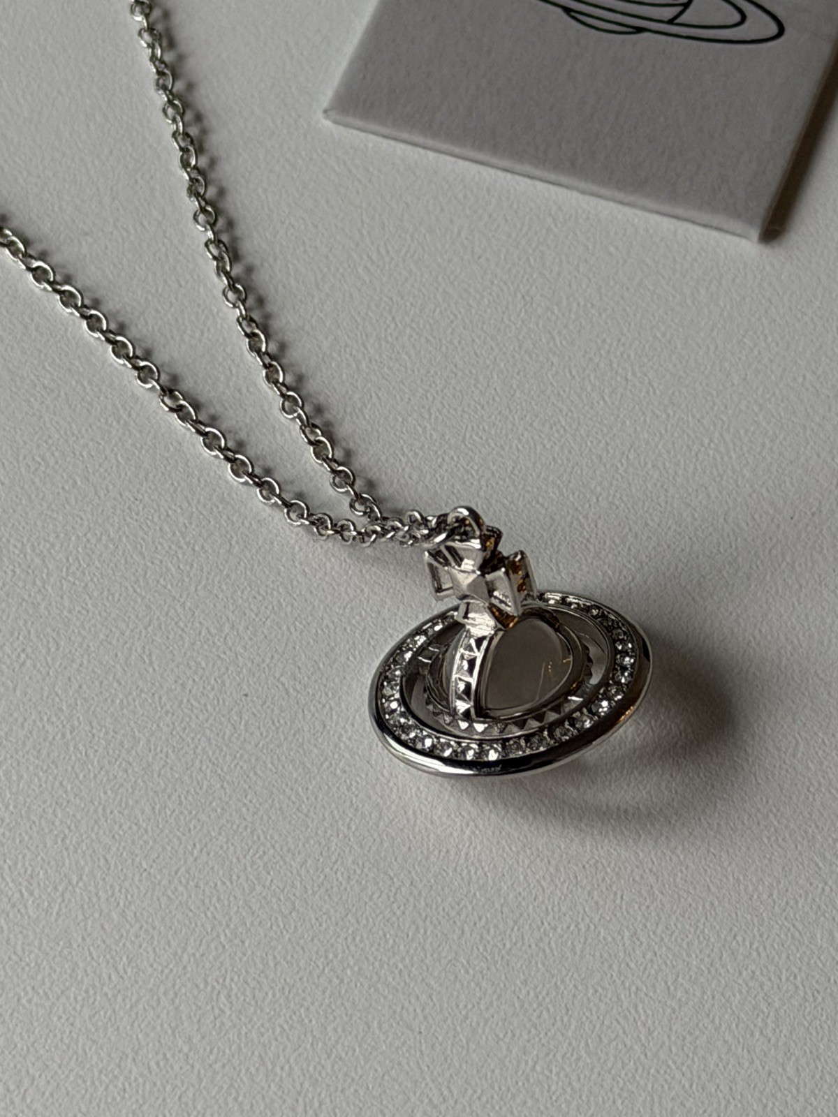 VW Orb Pendant Necklace – Silver