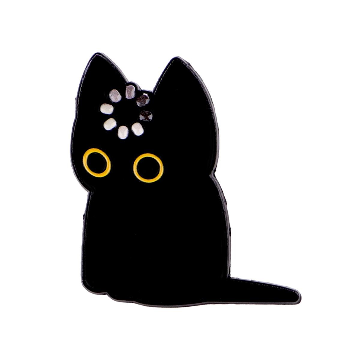 Loading Black Cat Enamel Pin Cute Brooch Lapel Badge Backpack Gift Animal Lover