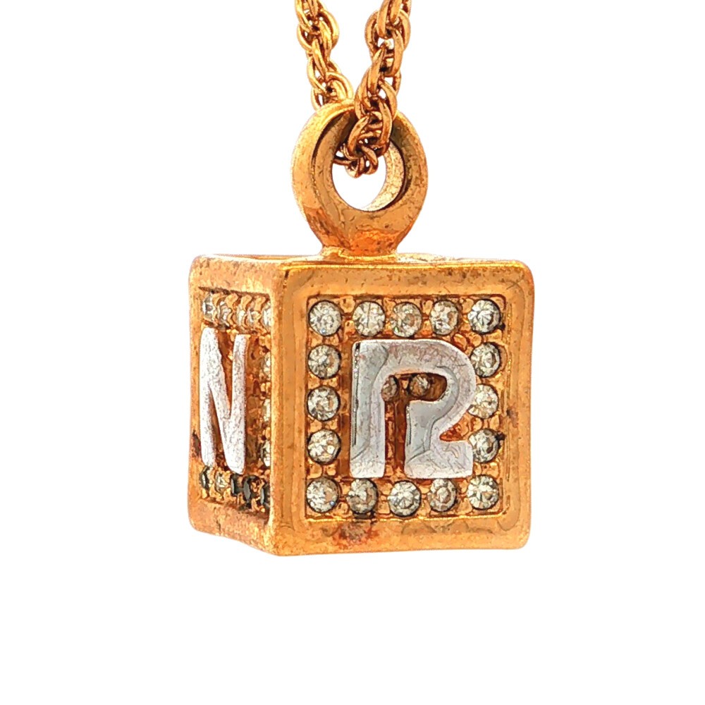 NINA RICCI Necklace Pendant, Gold Plated, 15.7g