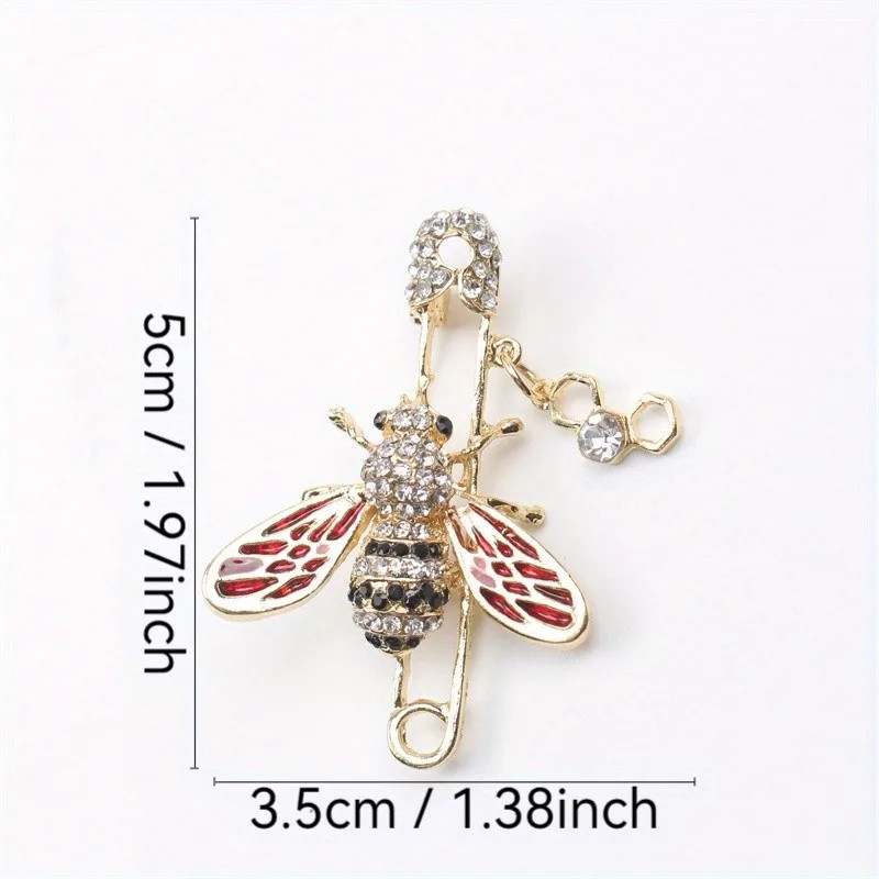Women Men Unisex Bee Lover Brooch Fashion Bees Animals Pins Badge Jewelry
