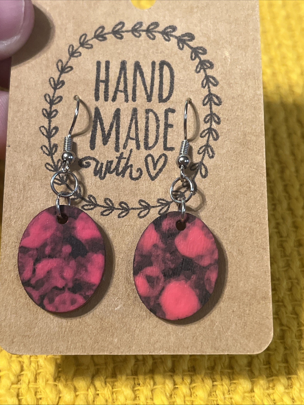 Small Colorful Earrings NEW Pink