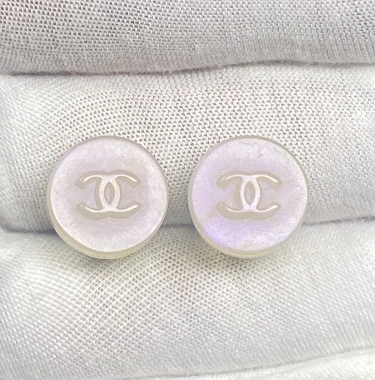 Chanel CC clip On Earrings