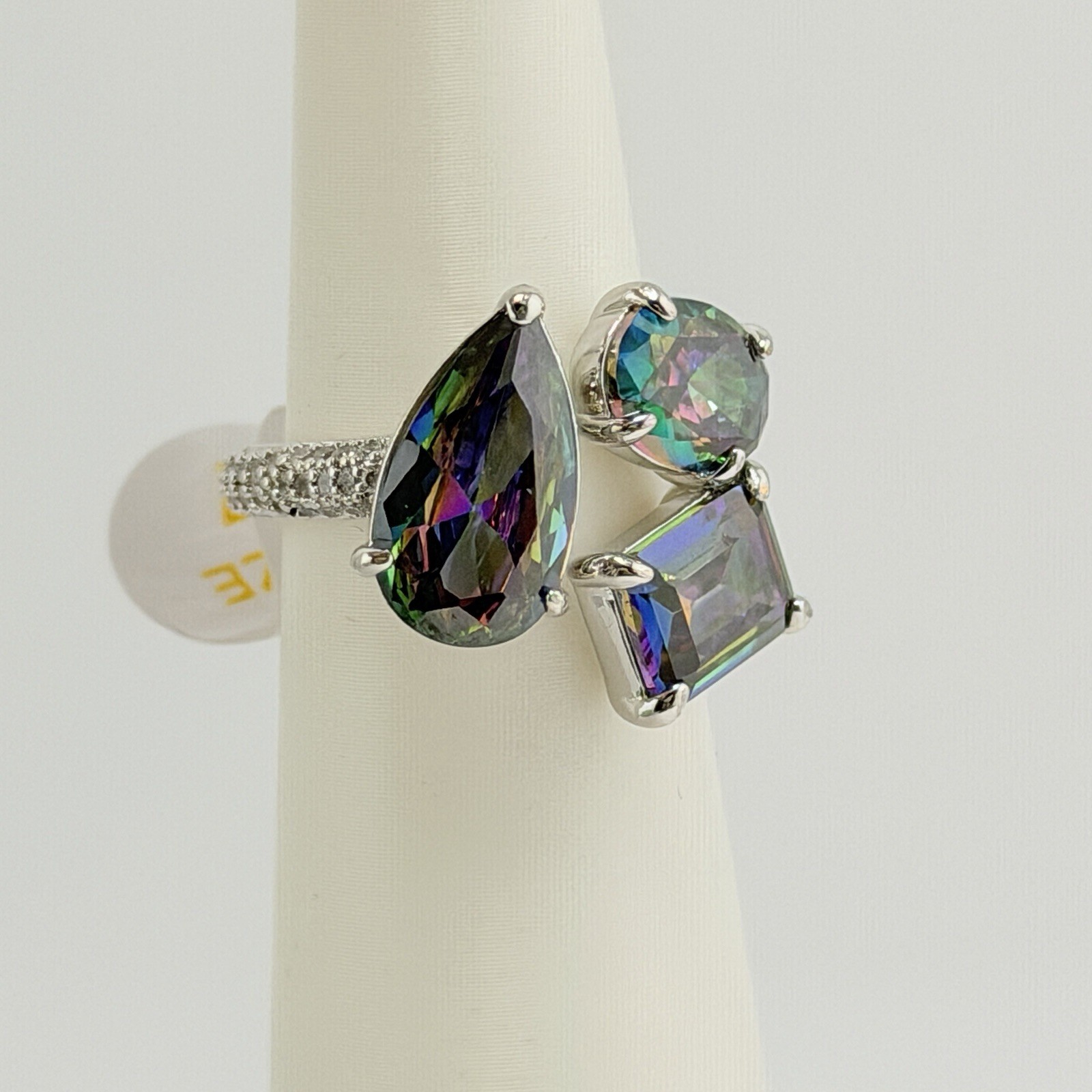 Bomb Party June Ring 2026 Sz 7 RG16989 “She’s Pure Drama” Alexandrite Rhodium