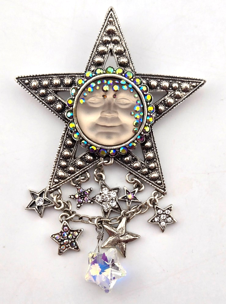 Kirks Folly LEGACY Goddess Seaview Moon Starshine Pin Pendant &2 Necklaces #63