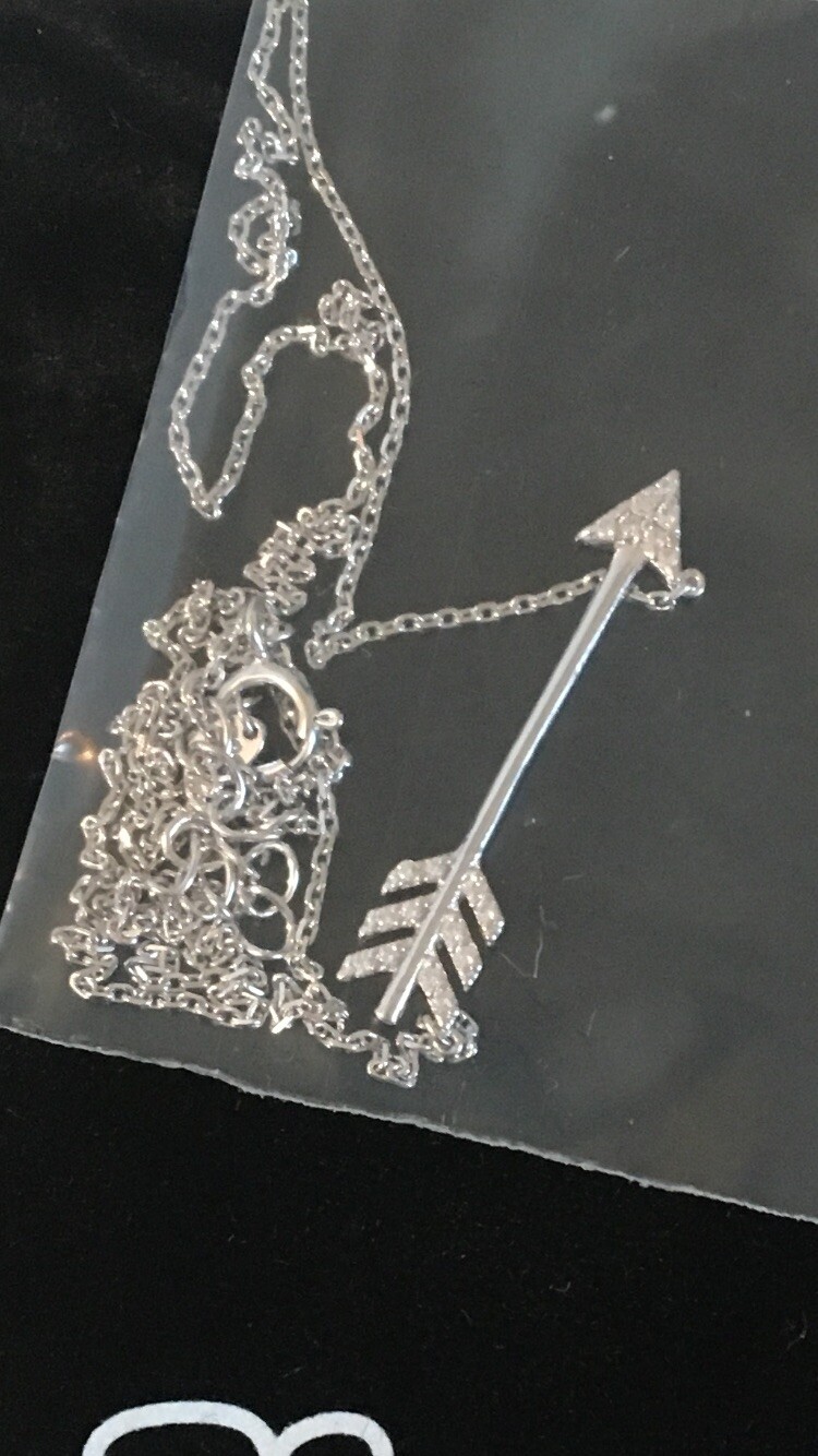 Jordan Sparks Signature Collection On Point Arrow Necklace Gold Plate Over 92.5