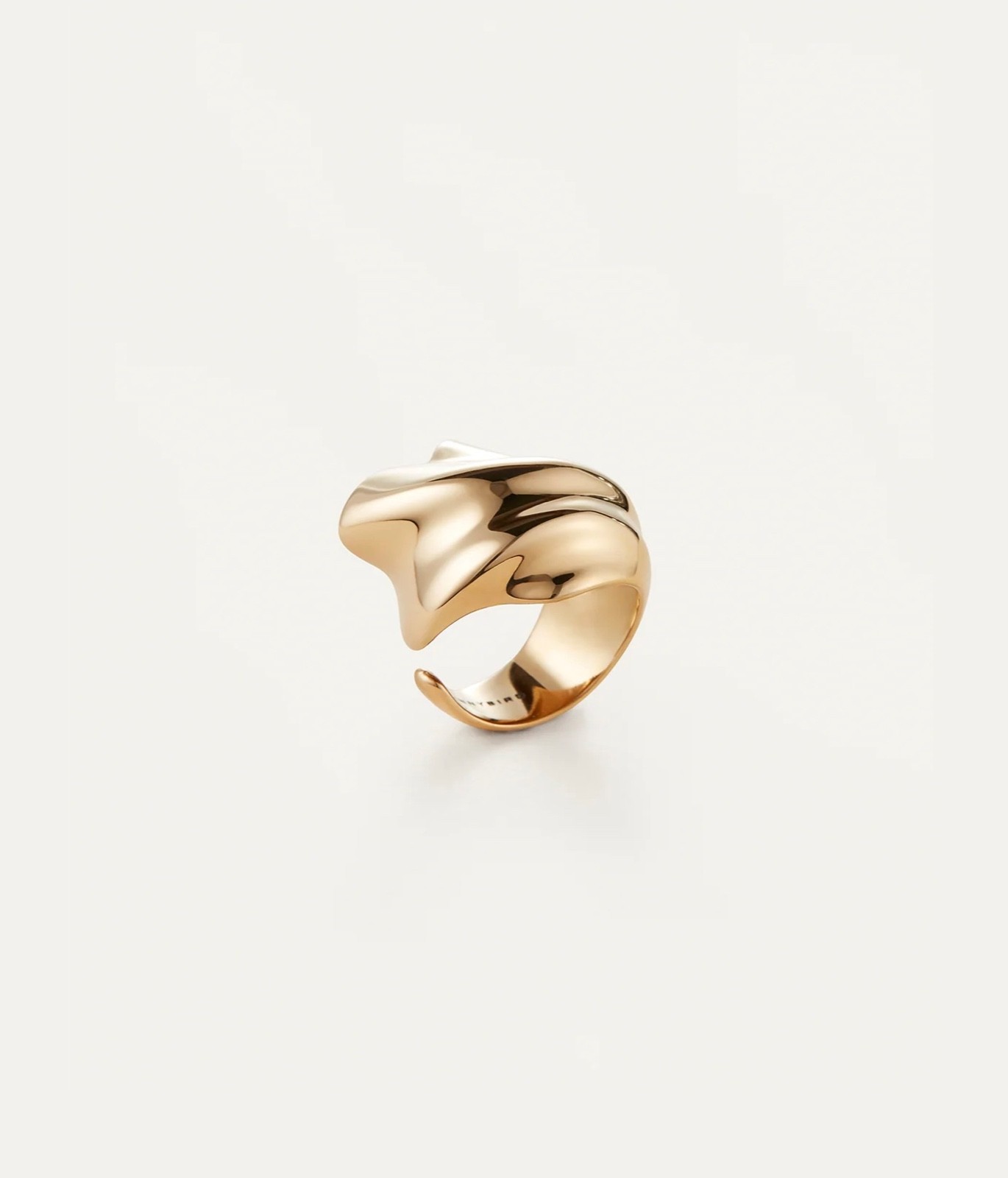 JENNY BIRD 14K Gold Plated Steel LYDIA Ring Size 7 $110 MSRP