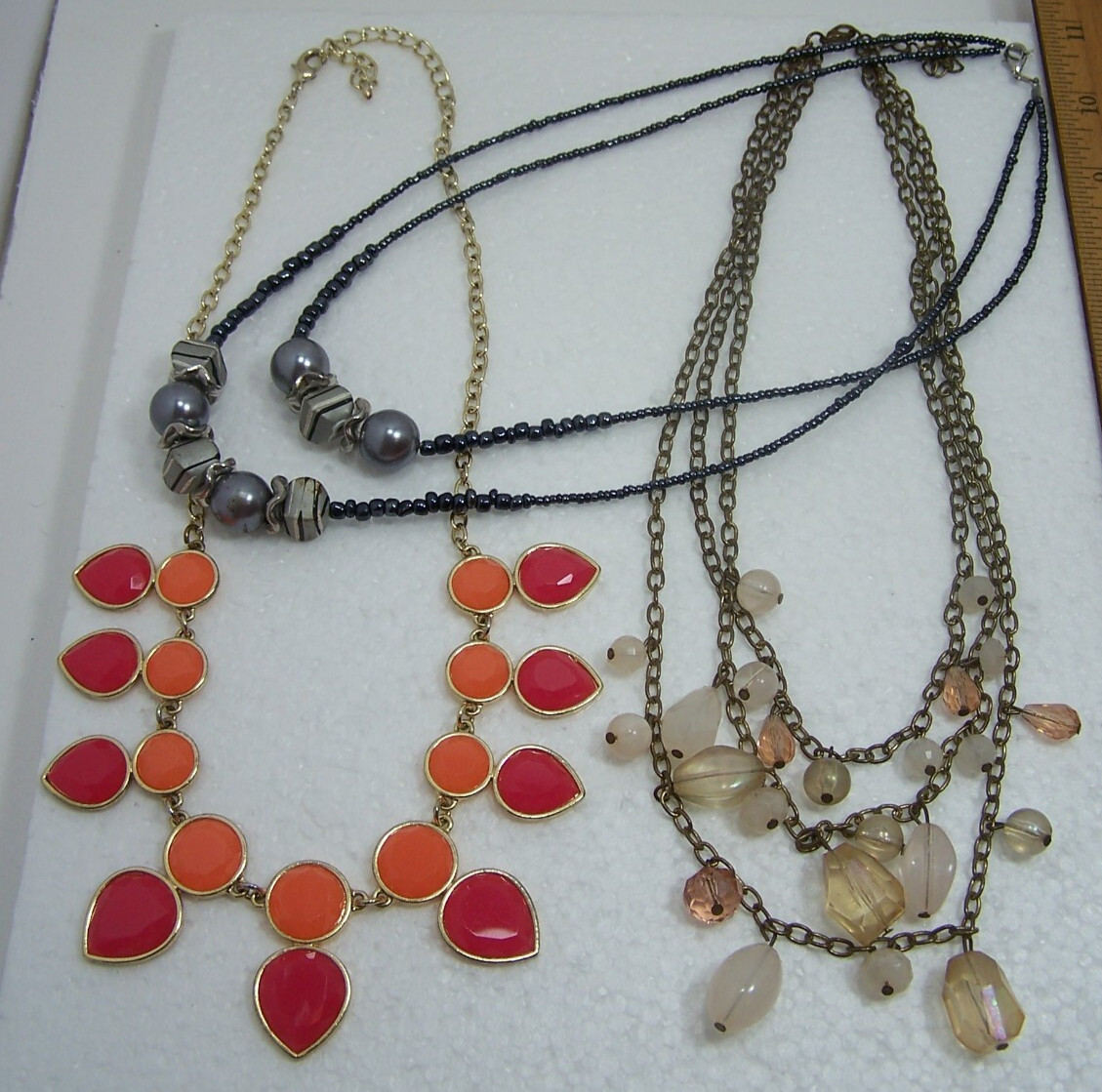 Lot of 3 Any Occasion Fashion Beaded Necklaces