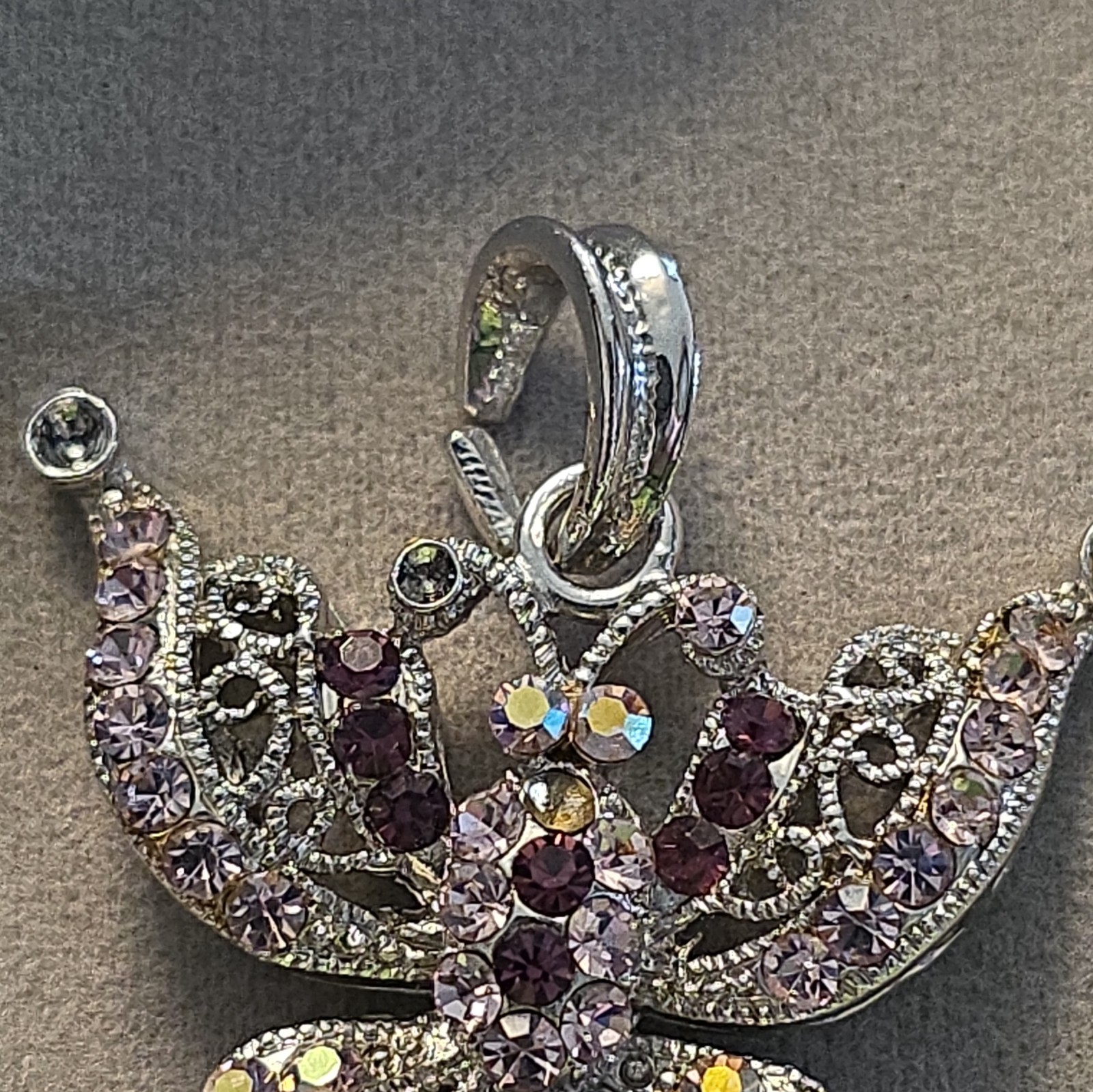 Purple butterfly pendant, regular necklaces
