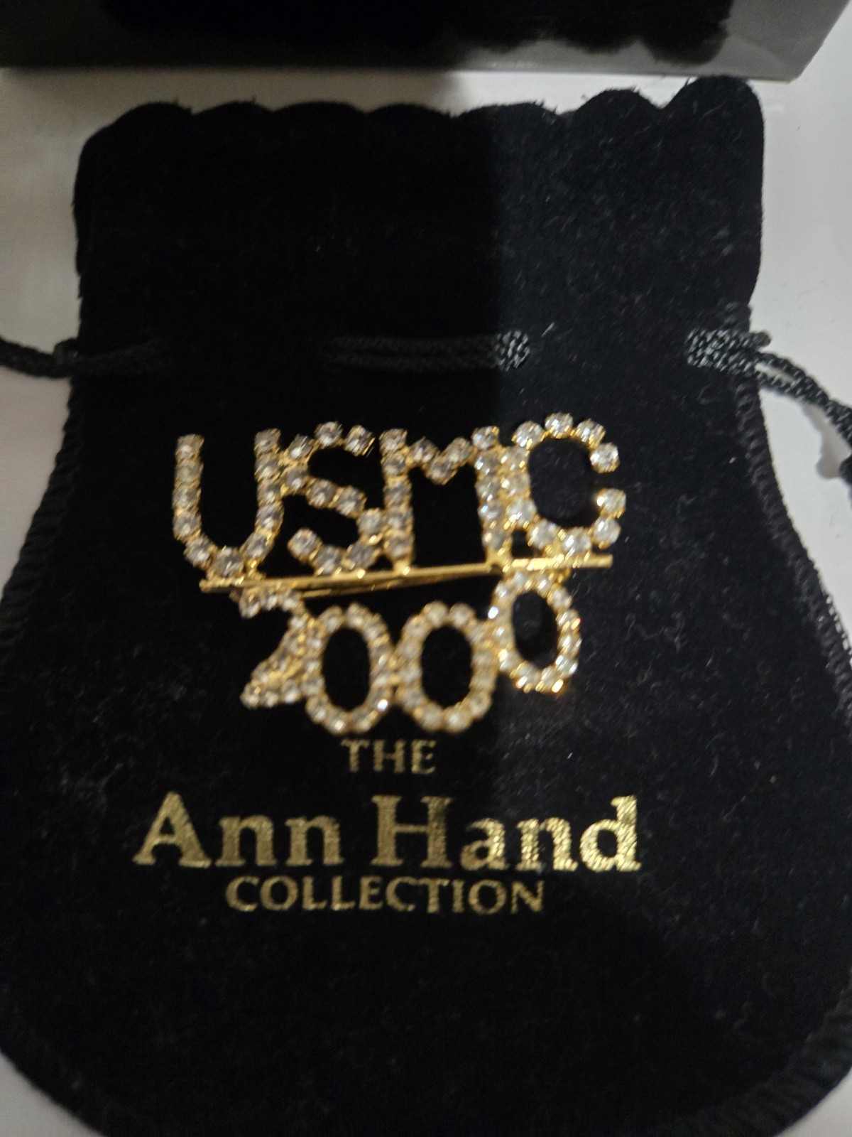 USMC Marine Corps 2000 Ann Hand Brooch Pin In Original Box RARE