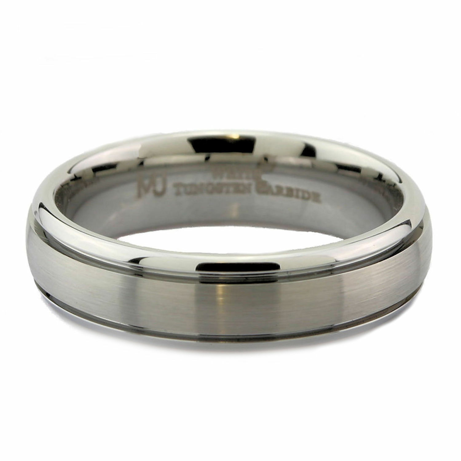 Tungsten Carbide Wedding Ring 6mm 2 grooves many styles Black too