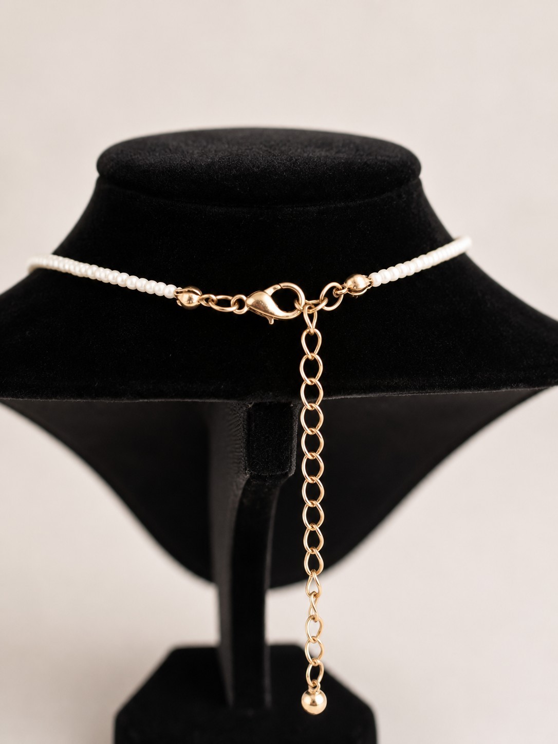 Gold Tone Necklace & Earrings Set Pink Teardrop Pendant Adjustable