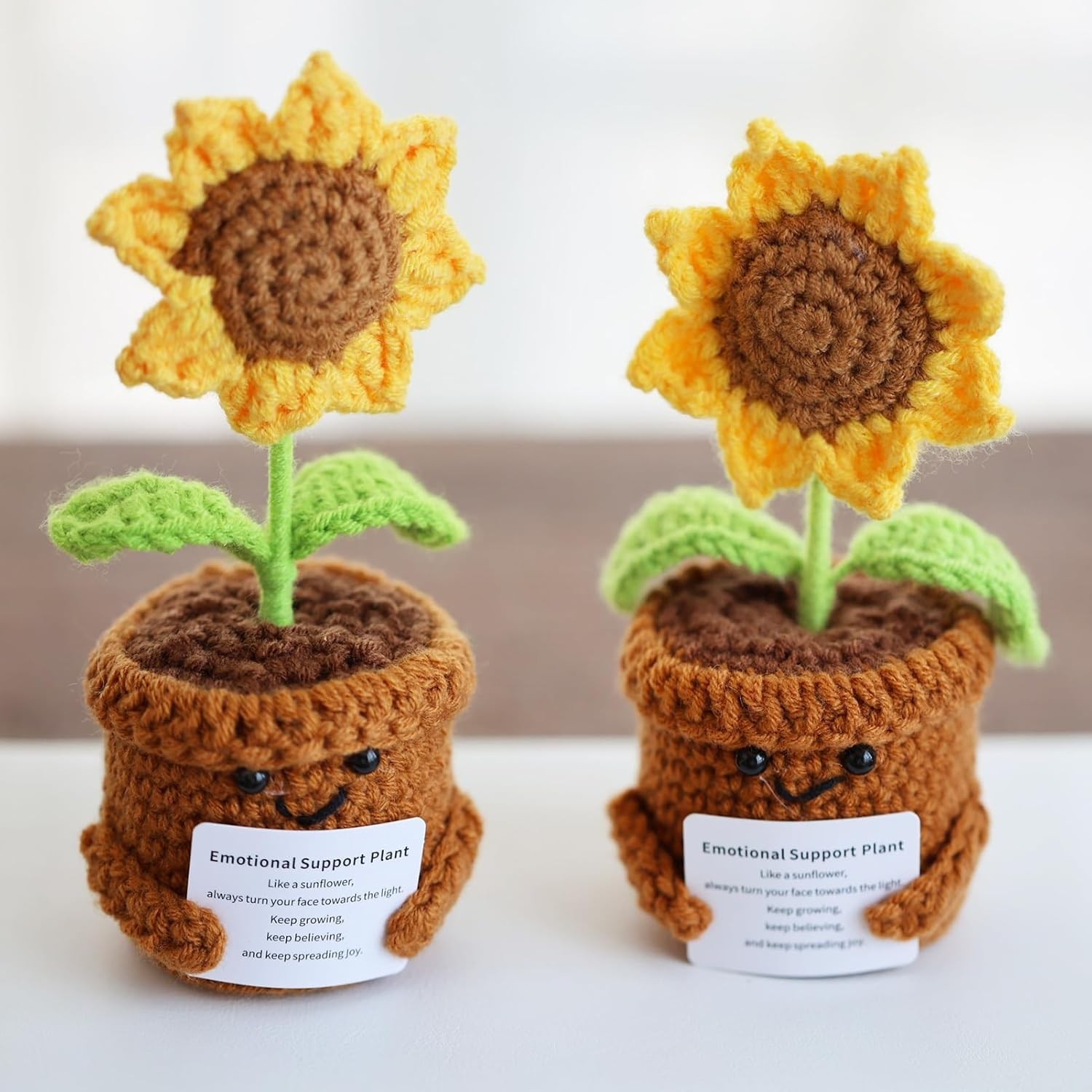 Emotional Support Crochet Sunflower – A Unique Gift for Women’s Inspiration