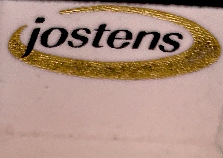 1999 JOSTENS Silver Fergus High Ring Emerald Green Stone Signed Sz 9 Mint In Box