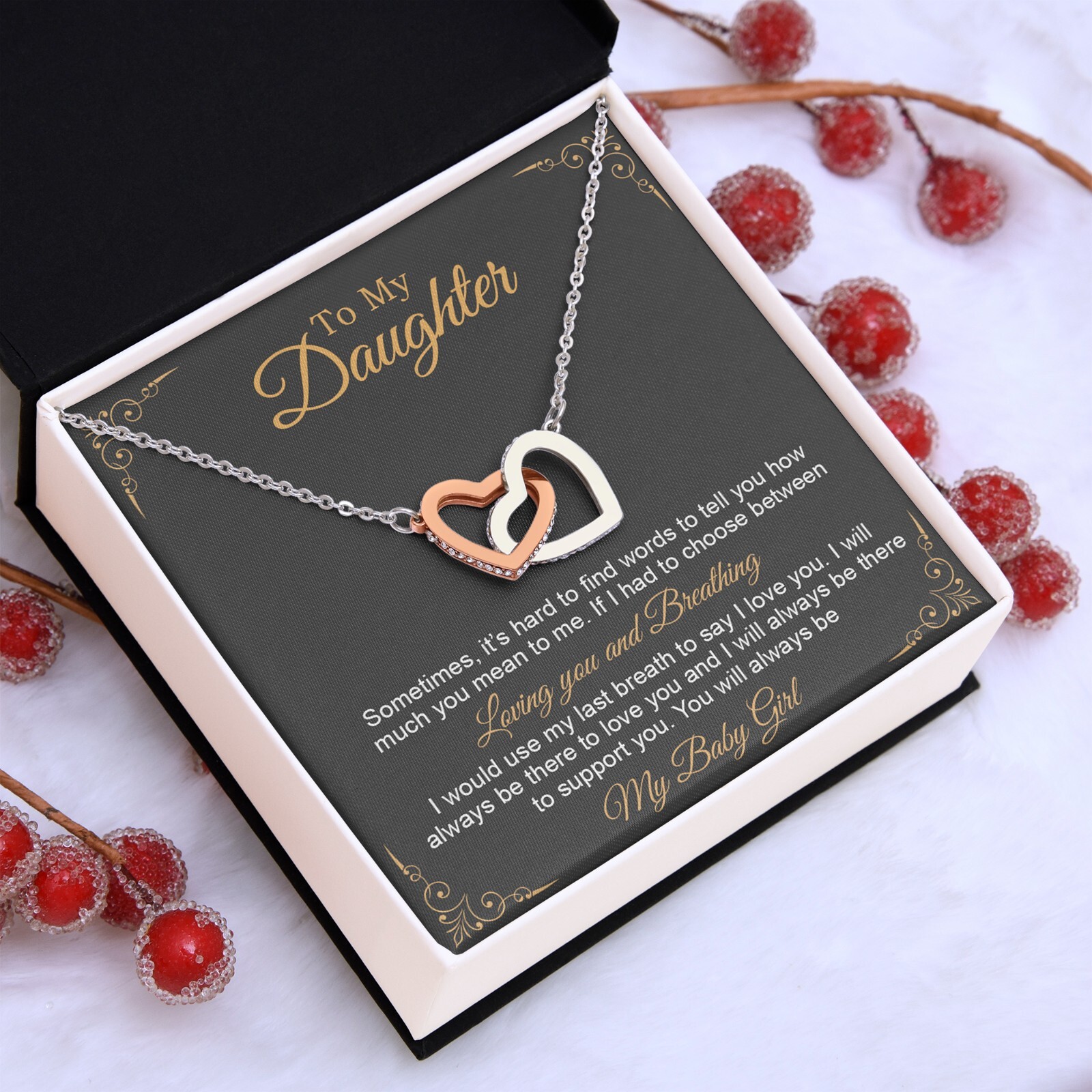 To My Daughter Necklace, Gift to My Daughter, Graduation Gift for Daughter