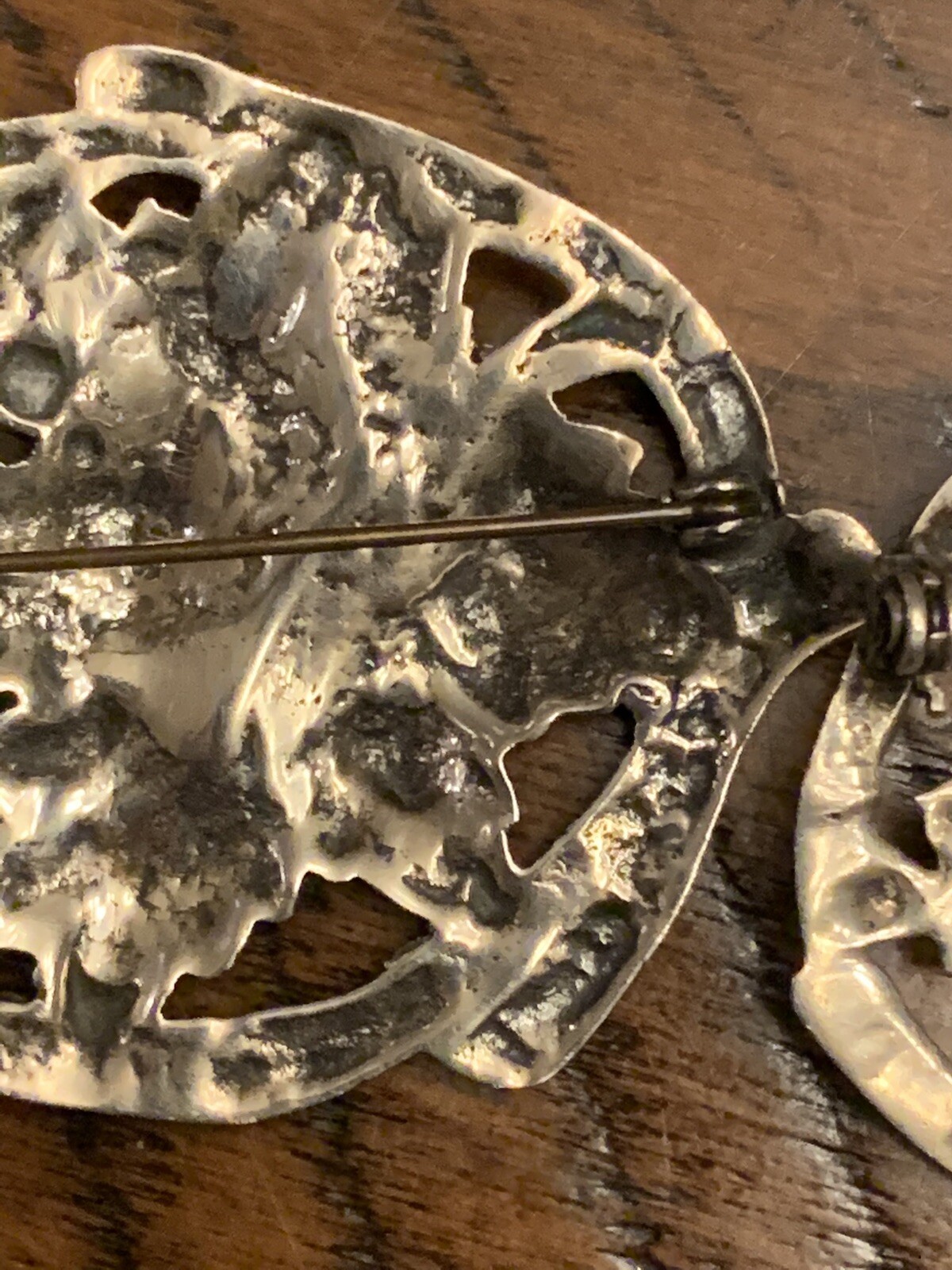 Vintage Pair of Sterling Silver Art Deco Earrings No Stamp, Estate Sale See Pics