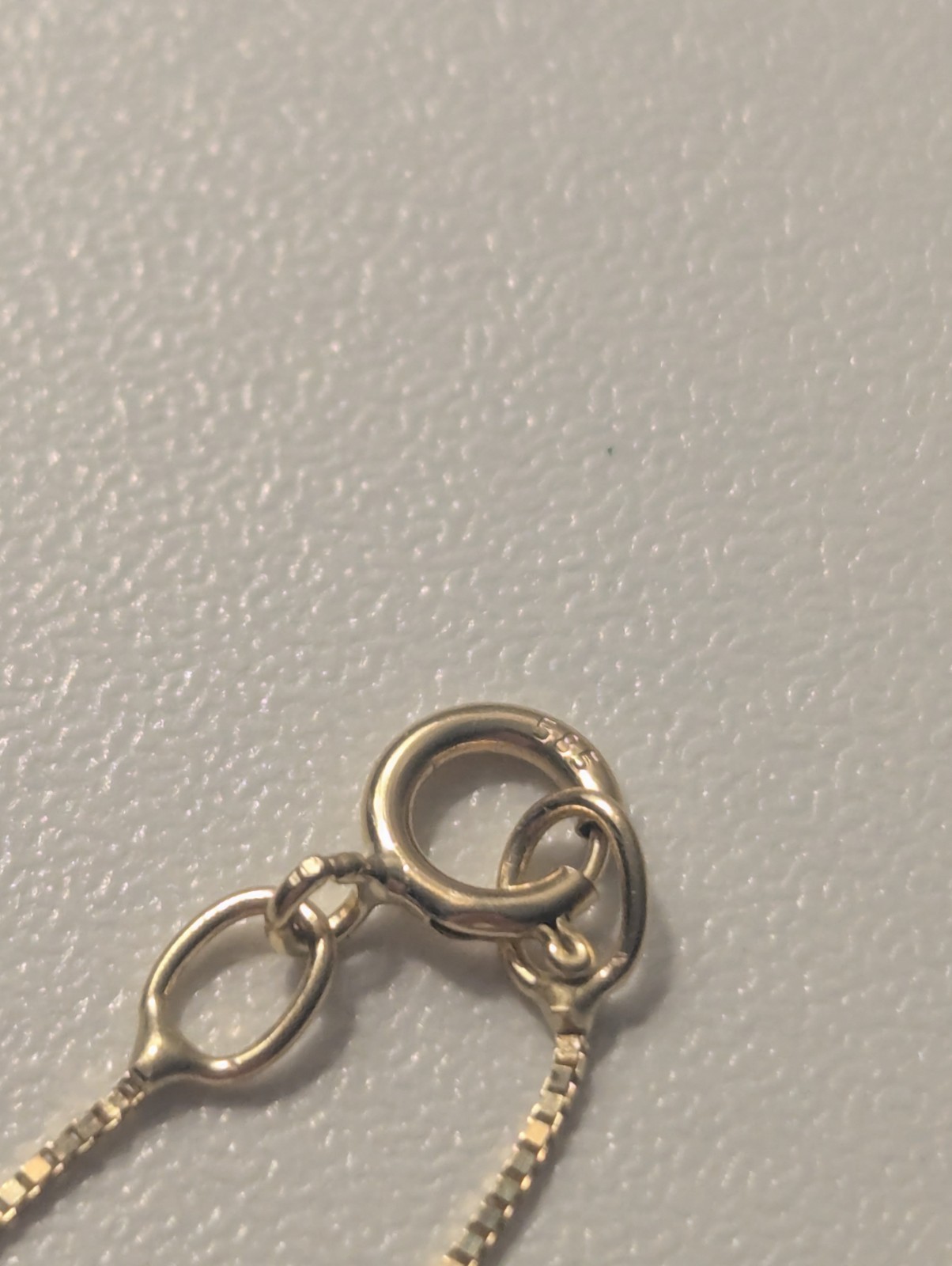 14k Solid Gold Necklace 16in