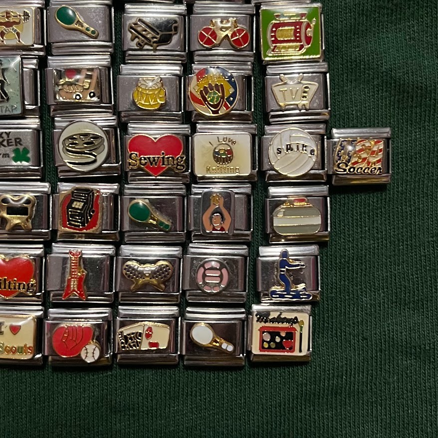 You Pick – Retro Y2K Italian Charm Link Hobby Themes Sports Music Film TV Crafts