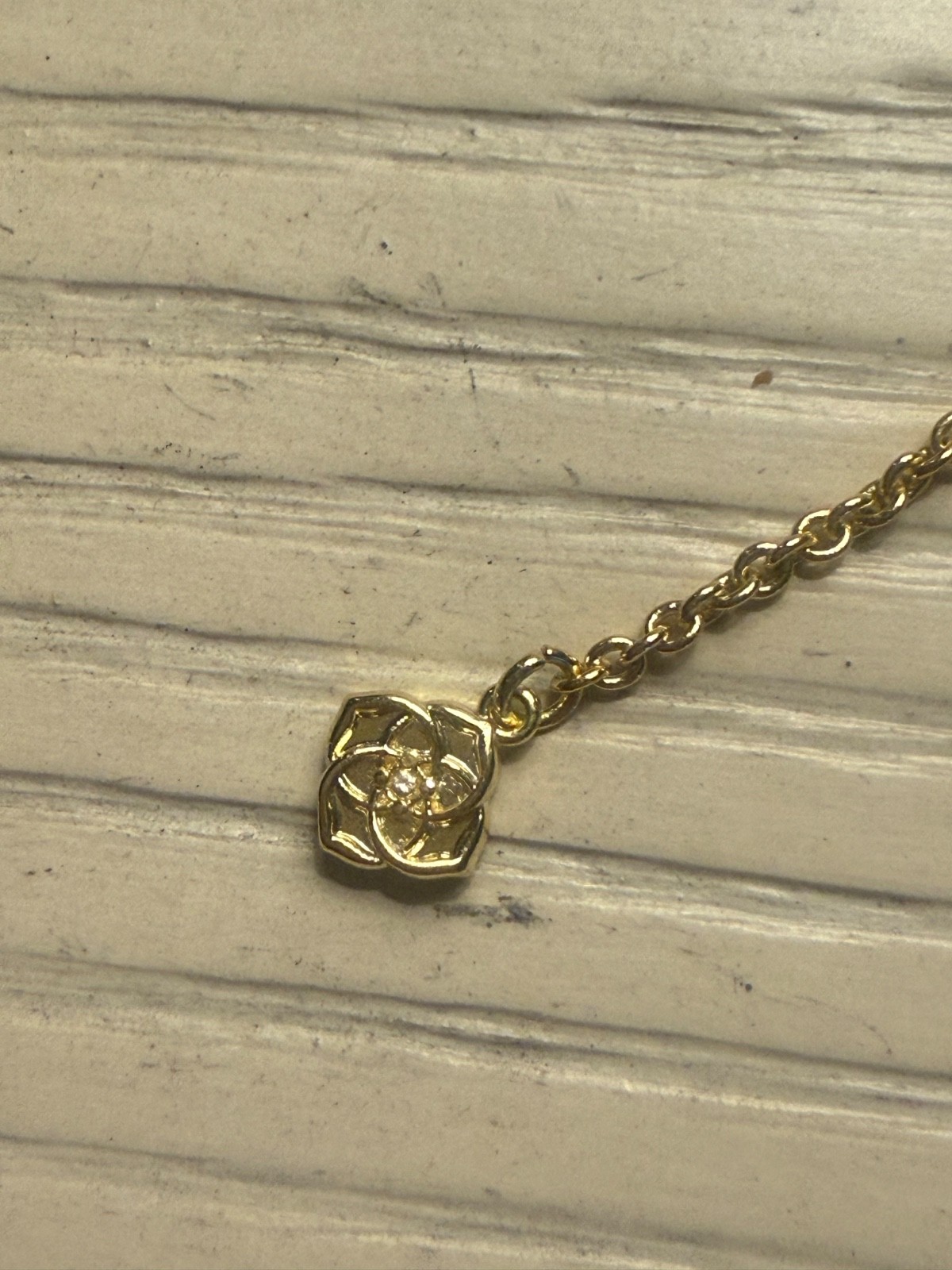 Kendra Scott beaded necklace gold and pink