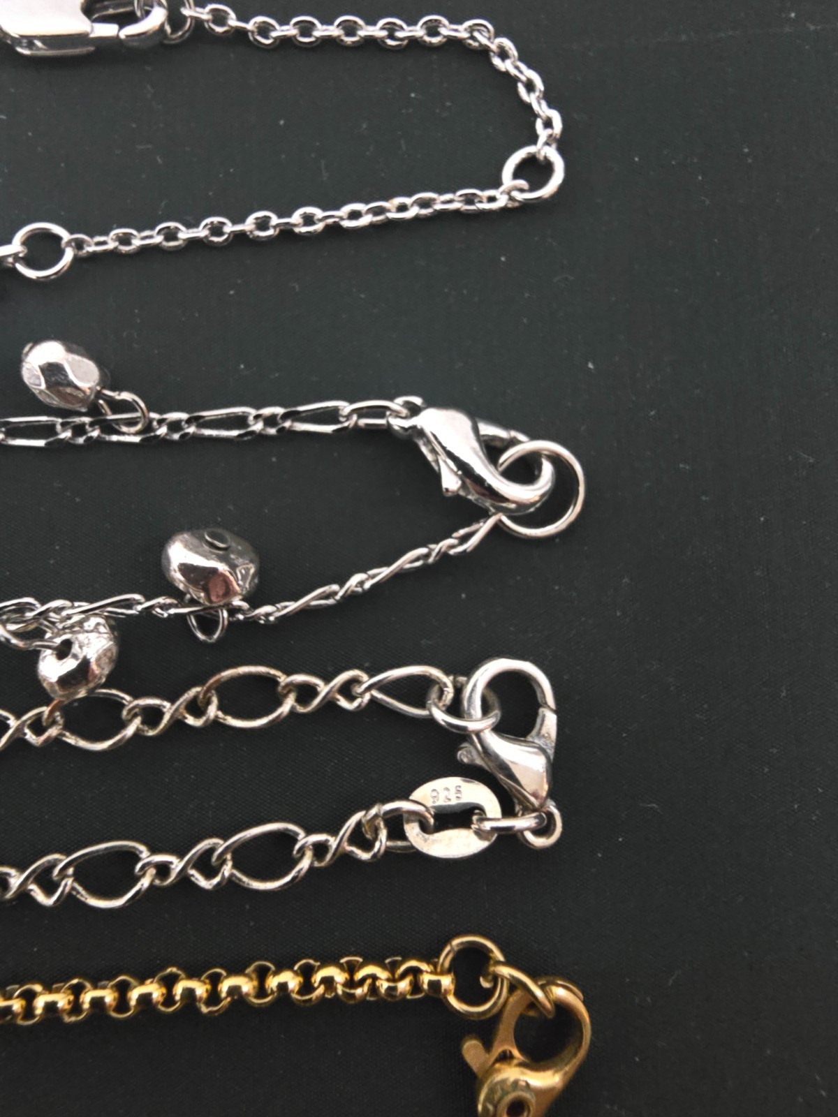 Lot of (14) Necklaces Mixed Metals/Materials (925,avon,monet)