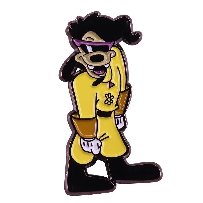 Max Goof Powerline Cartoon Character Enamel Metal Pin