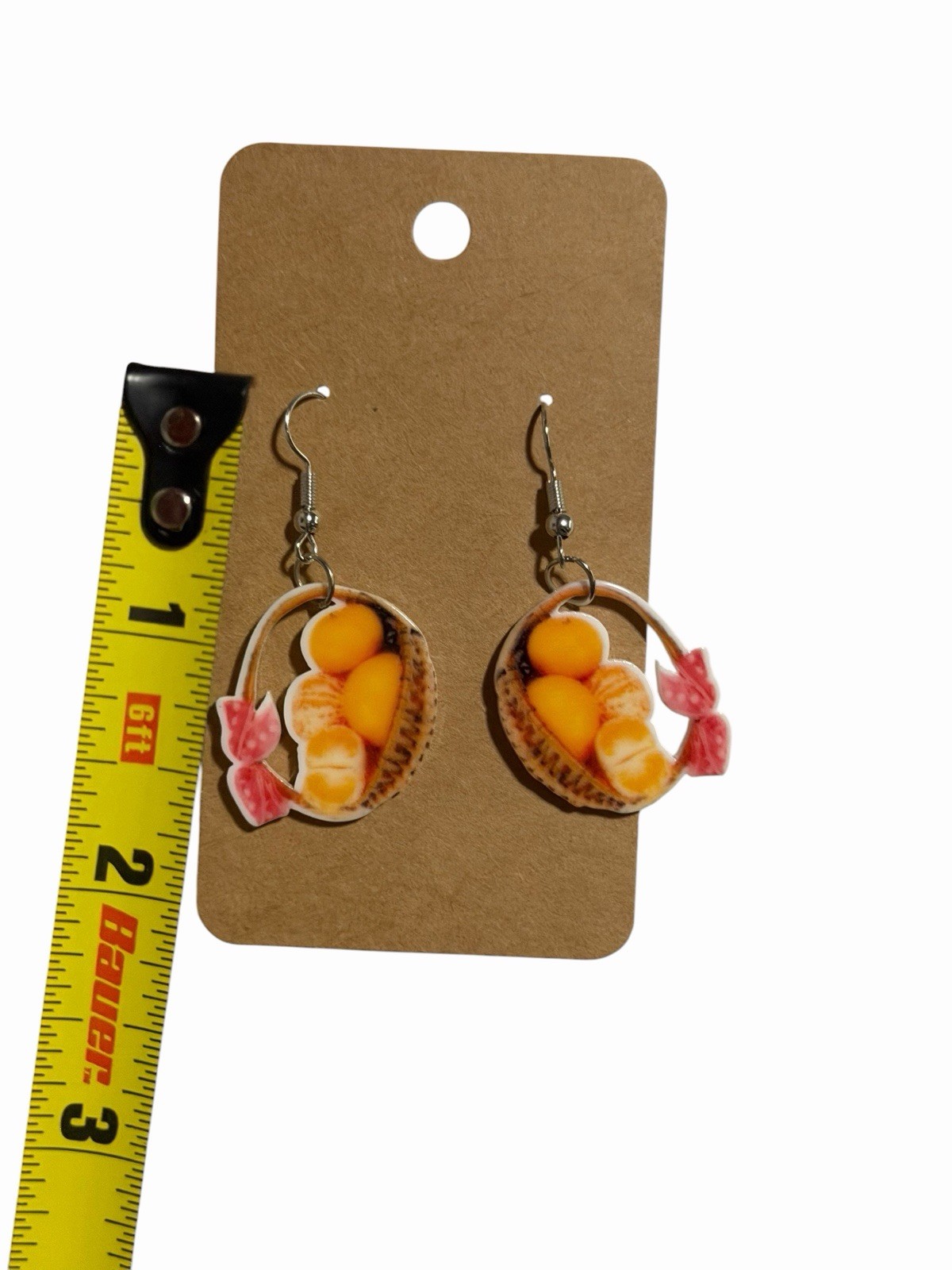 New Novelty Fashion Earrings oranges fruit basket