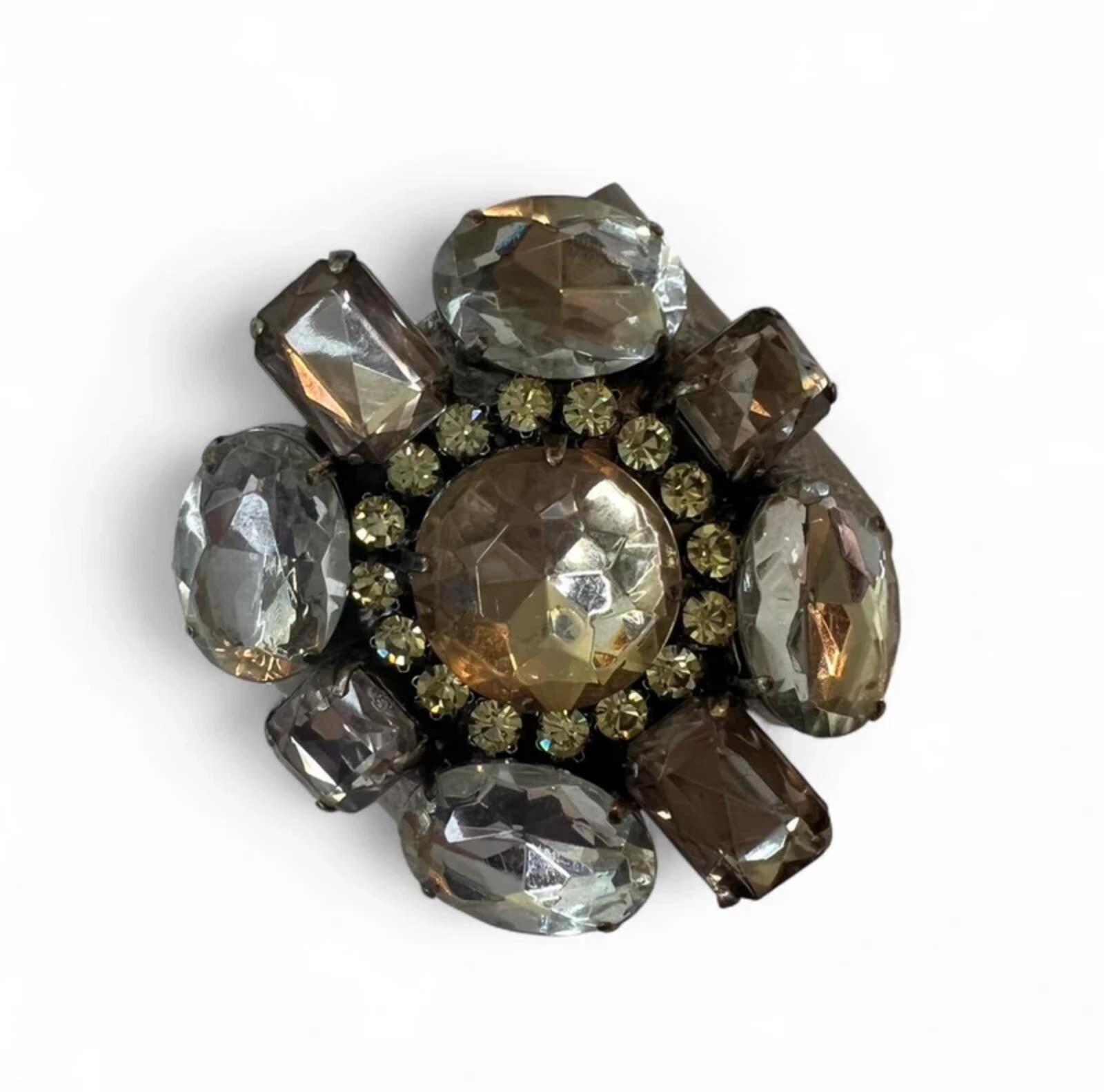 Statement Vintage Rhinestone Cuff Bracelet