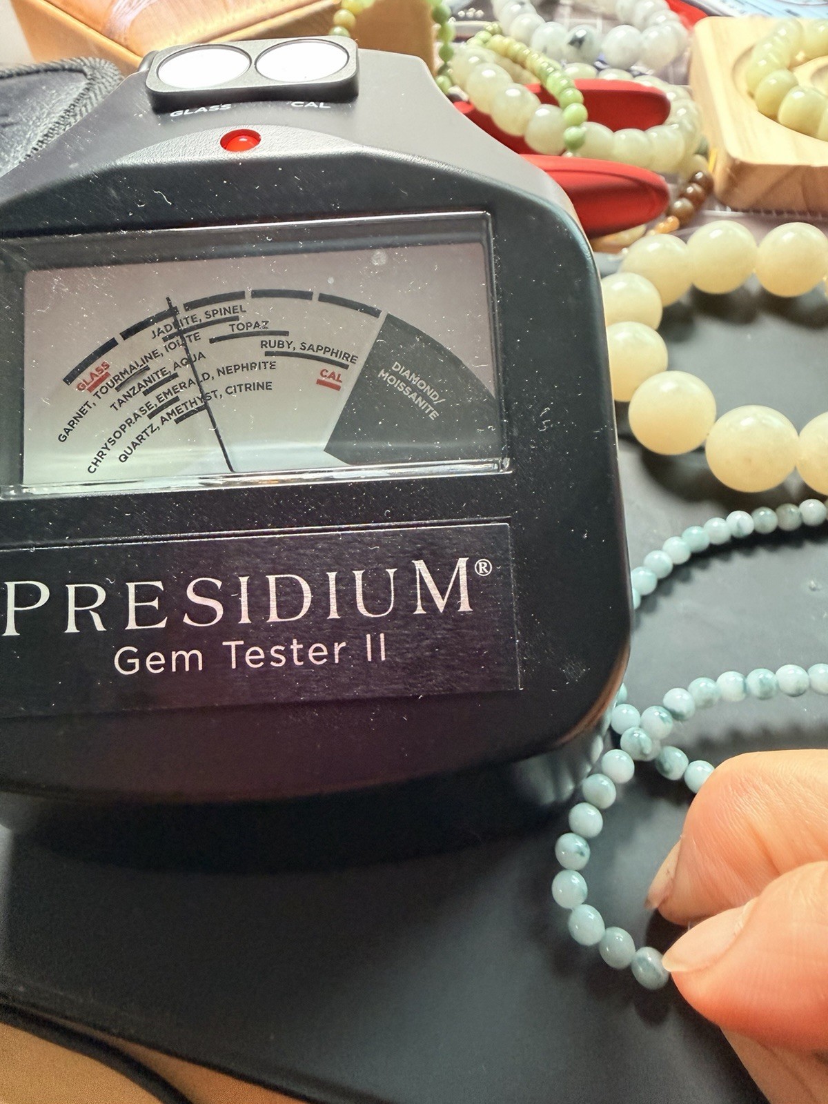 Burma jadeite necklace 4.7m blue Sky White Cloud type A Burmese Jade 翡翠蓝天白云