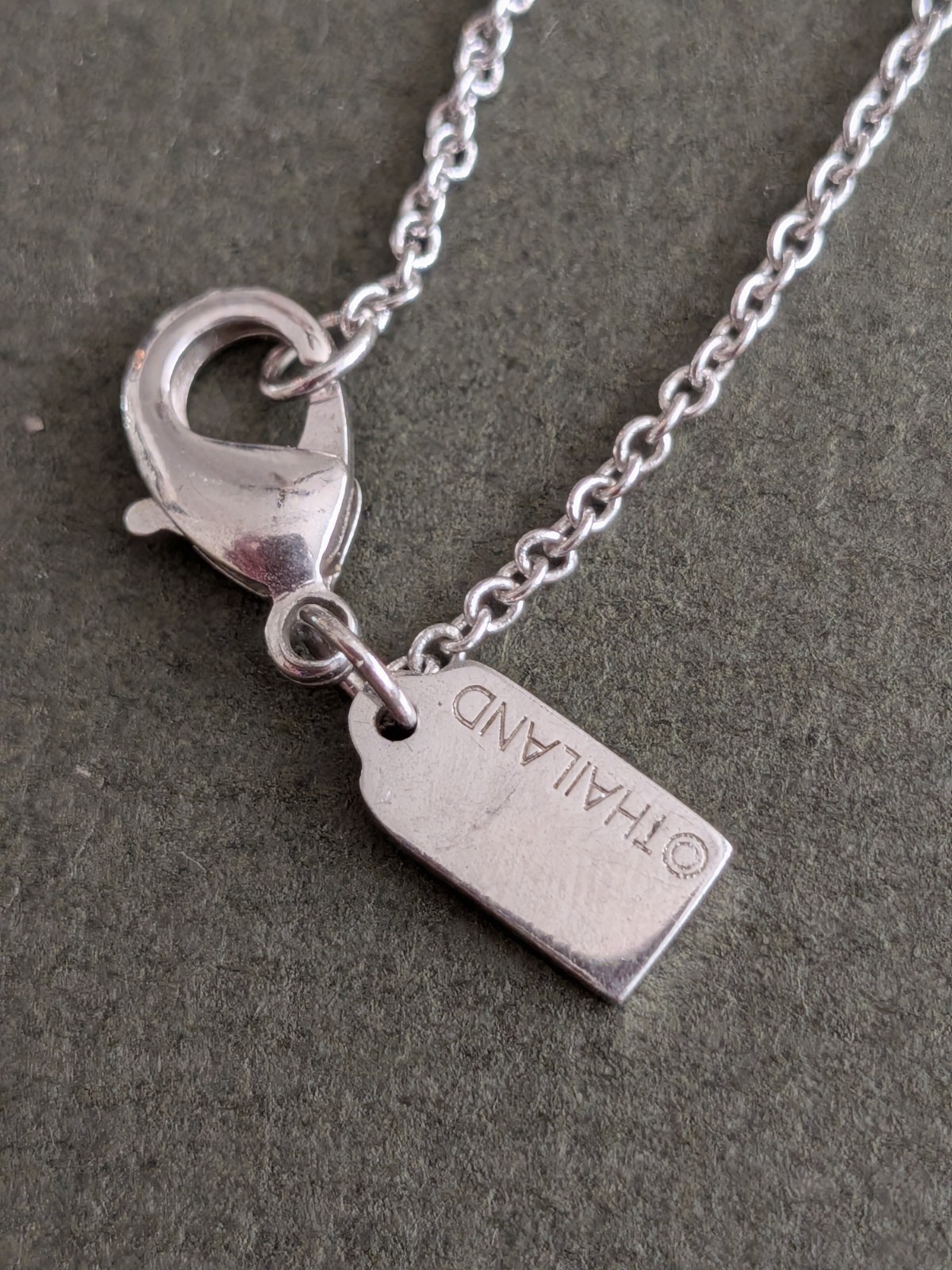 Rainbow Pave Rhinestone Coach Necklace Pride Collection Minimal Chain Pendant