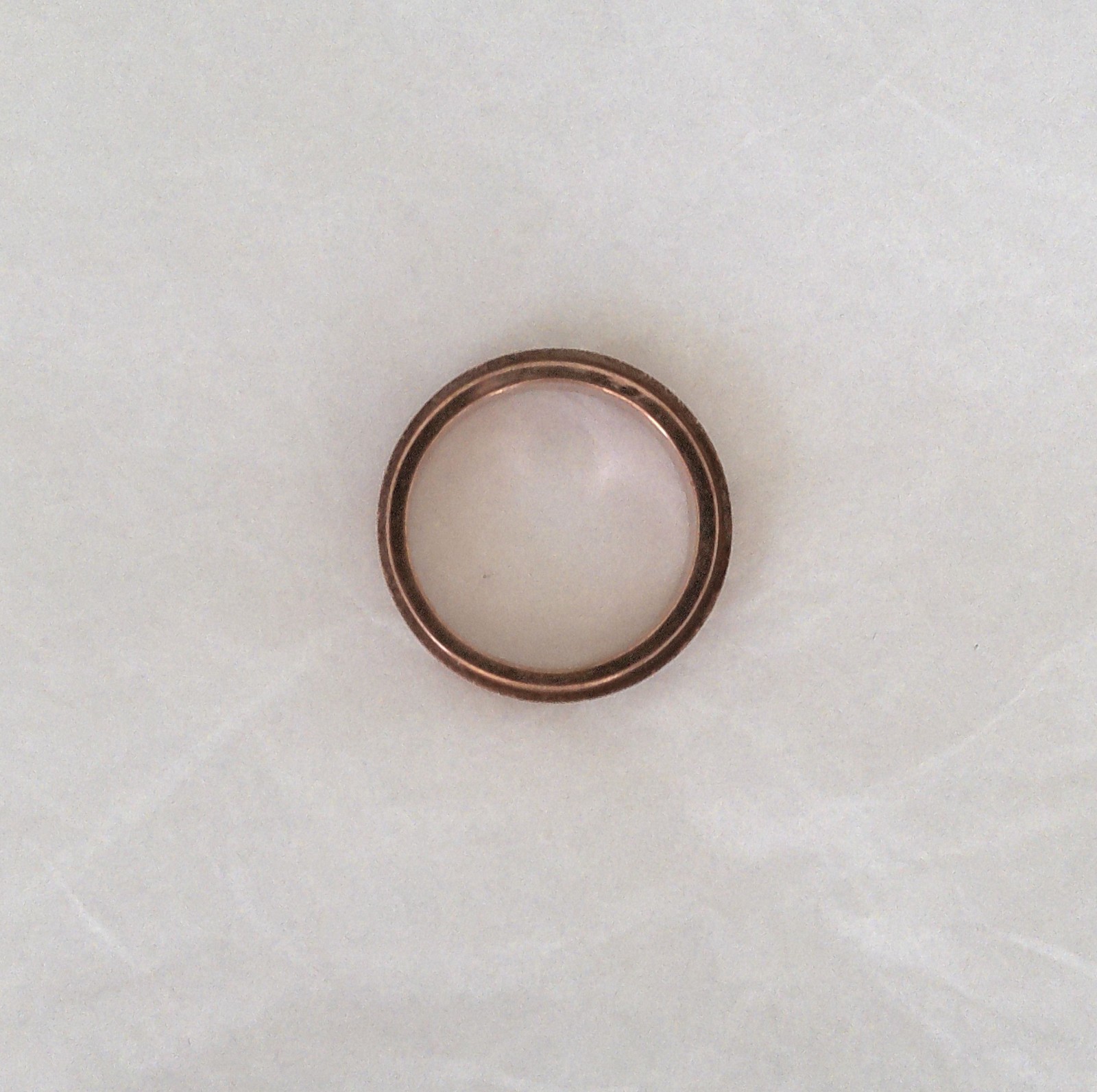 New Stainless-Steel Rose Goldtone Spinner Ring Size 8 Perfect for All Occasions