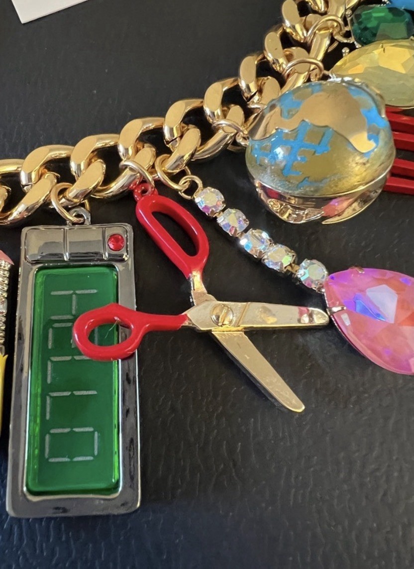 Betsey Johnson Necklace Statement Colorful Charm Back To School NWT