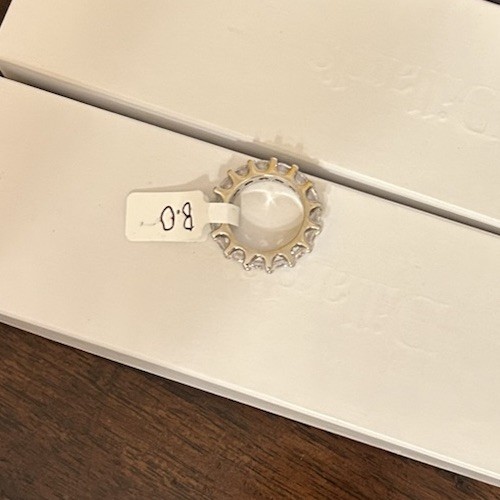 Size 8 Diamond CZ Chunky Eternity Band No Mark