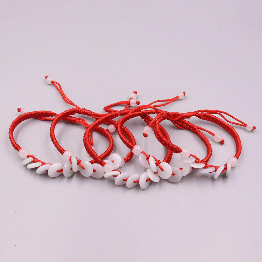 5pcs Real Grade A Natural Jade Men Women Lucky Circle Peace Beads Bracelet