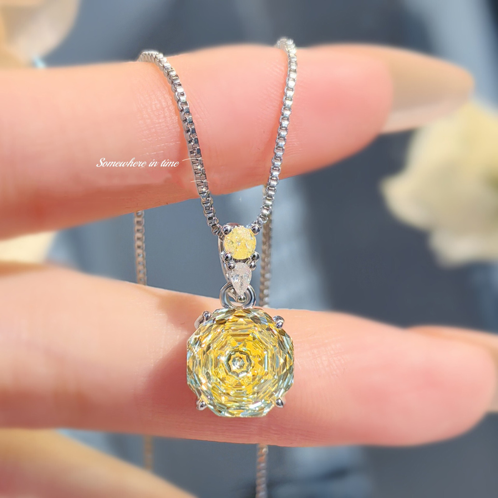 3pc Party Jewelry Rose Cut White Mystic Topaz Gems Women Necklace Stud Earring