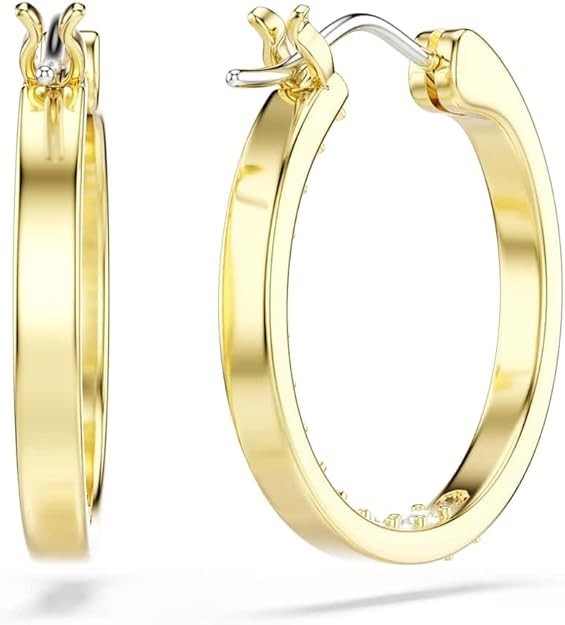 Swarovski Sommerset Hoop Earrings Small White Gold – 5735020 *NEW IN GIFT BOX*
