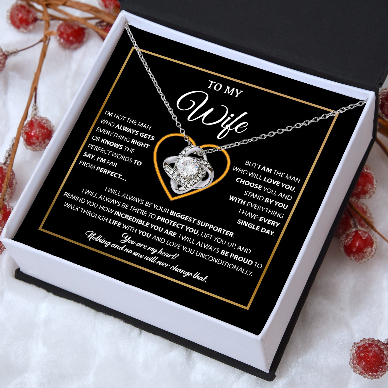 To My Wife Necklace, Gift For Wife, Anniversary Gift For Wife, Necklace For Wife