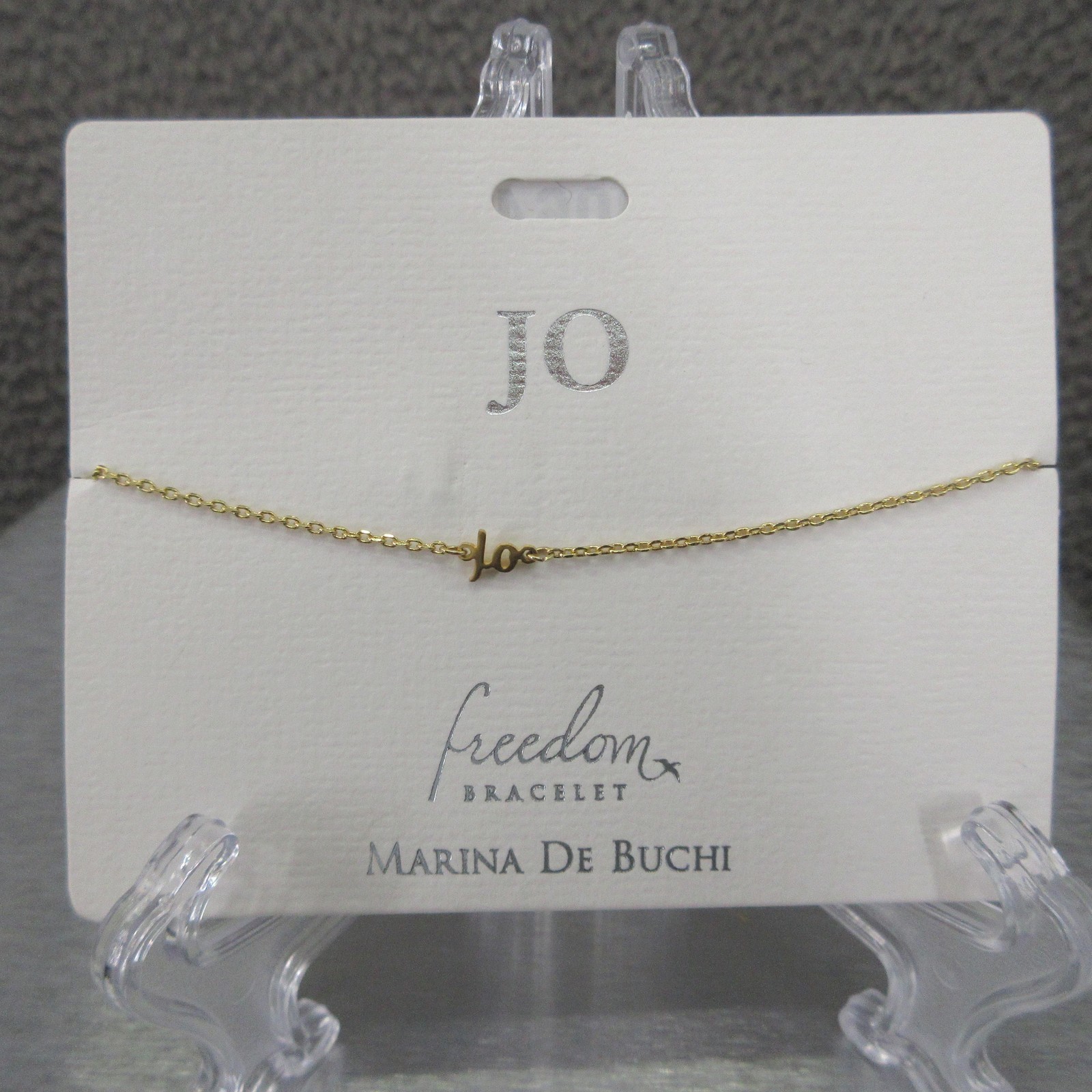 Marina De Buchi Freedom Bracelet Jo Gold Tone Adjustable Chain Nickel Free