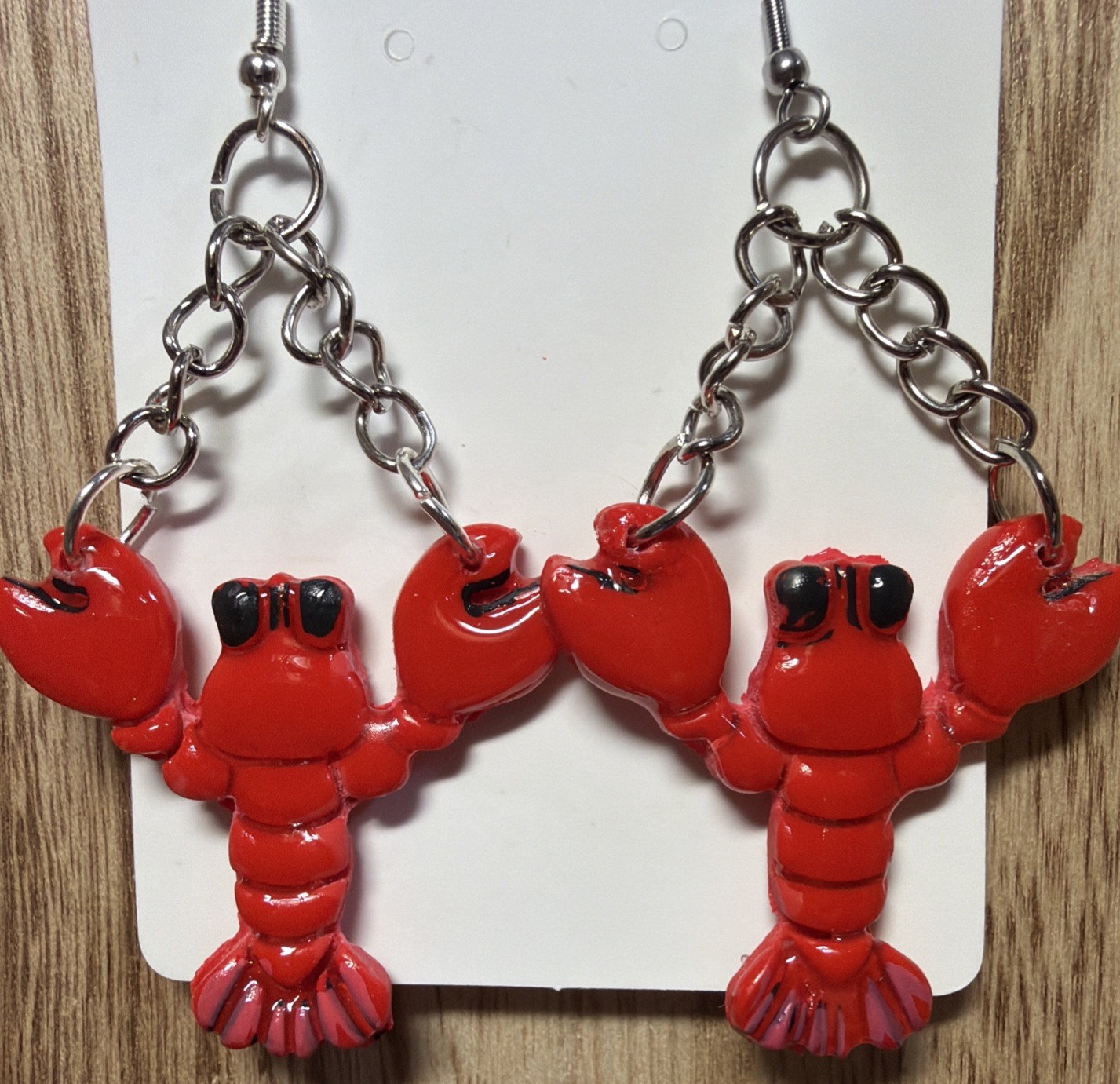 Lobster Earrings Dangle Novelty Fun