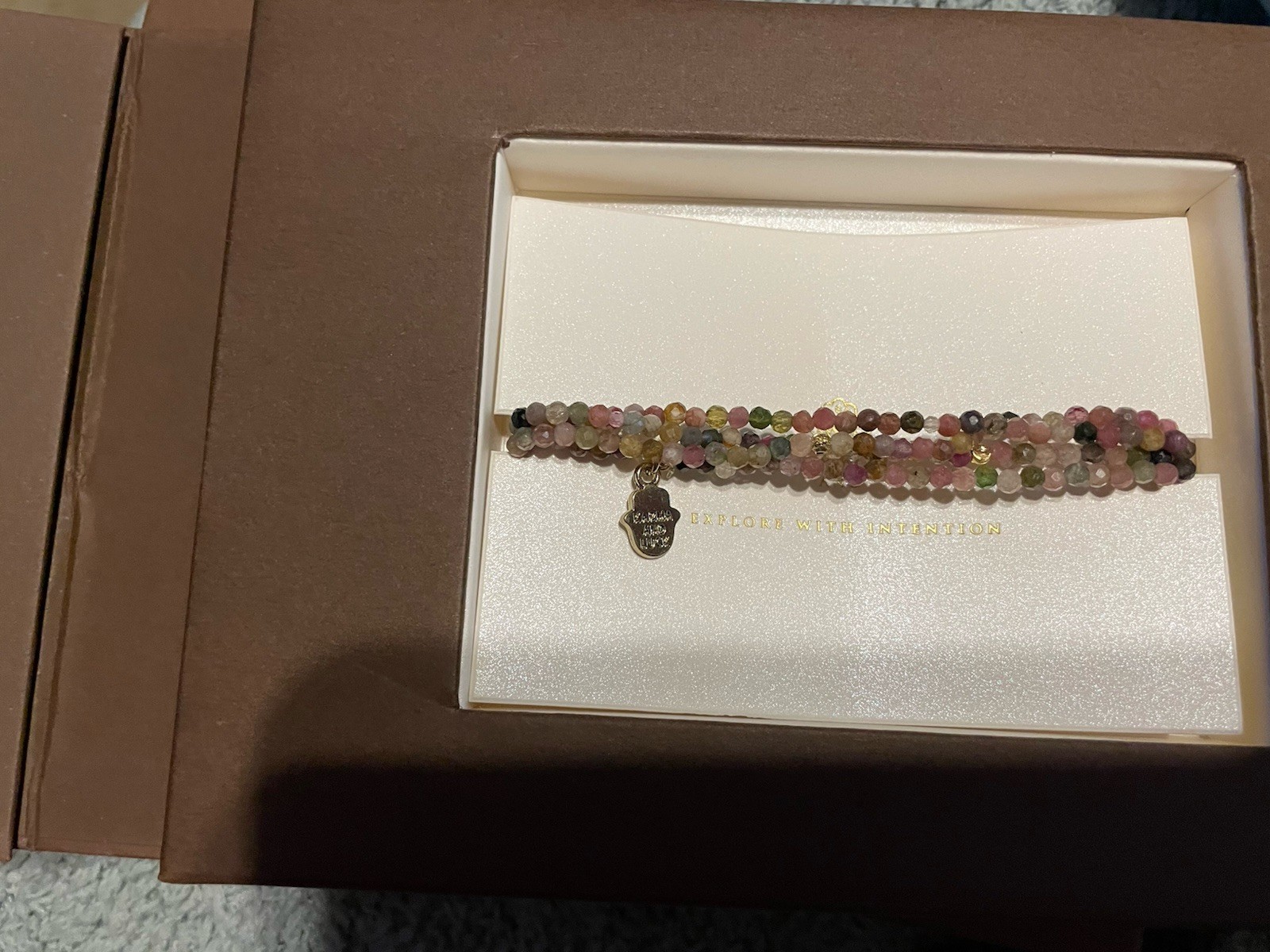 Peace and Protection – Karma And Luck Tourmaline Wrap Bracelet NIB never Worn