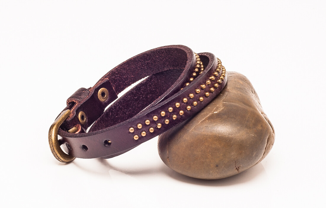 Great Fashion Unisex Women Men Leather Wrap Rivet Stud Bracelets Cuff Wristbands