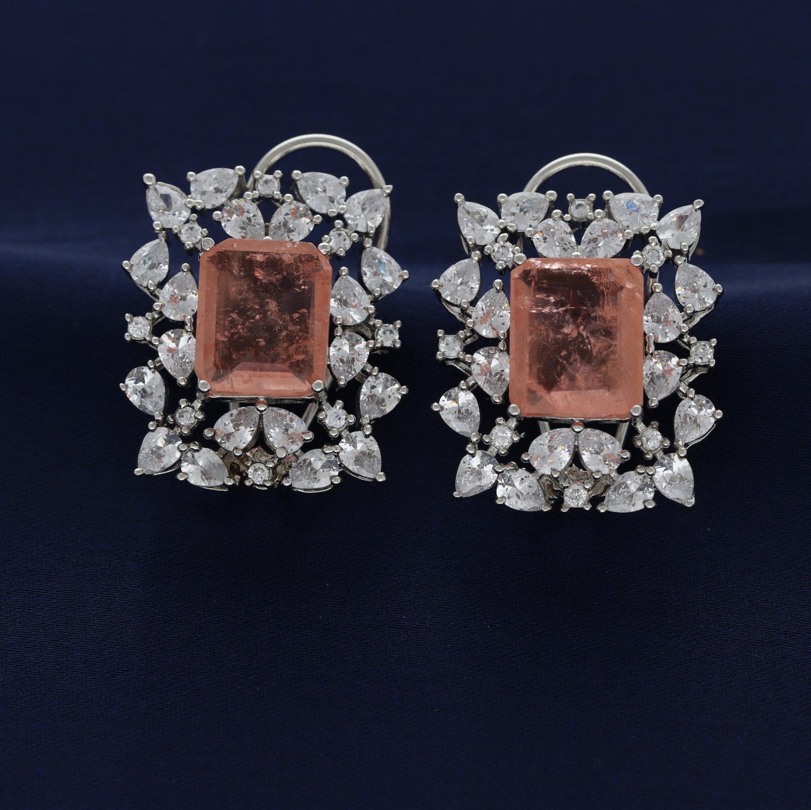 Luxurious Cubic Zirconia for Earrings with Brilliant CZ Accents