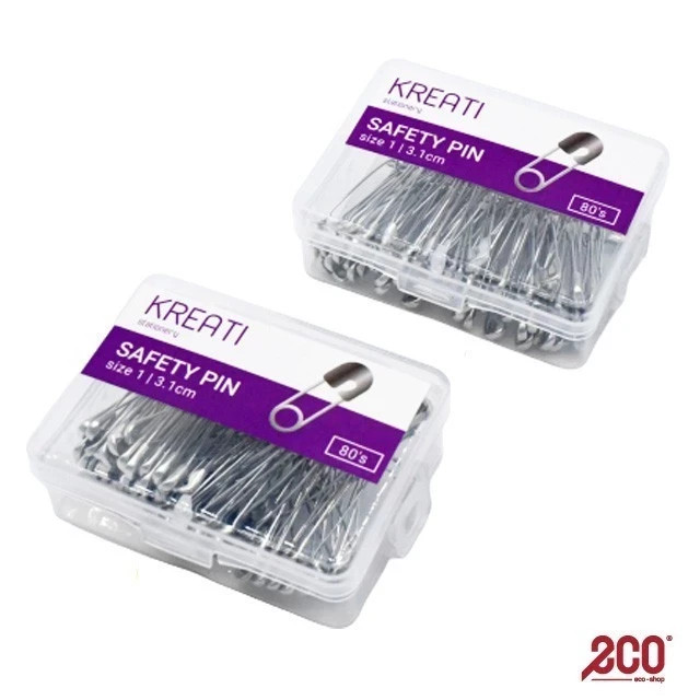 Kreati Safety Pins 3.1cm 2boxes/pack-